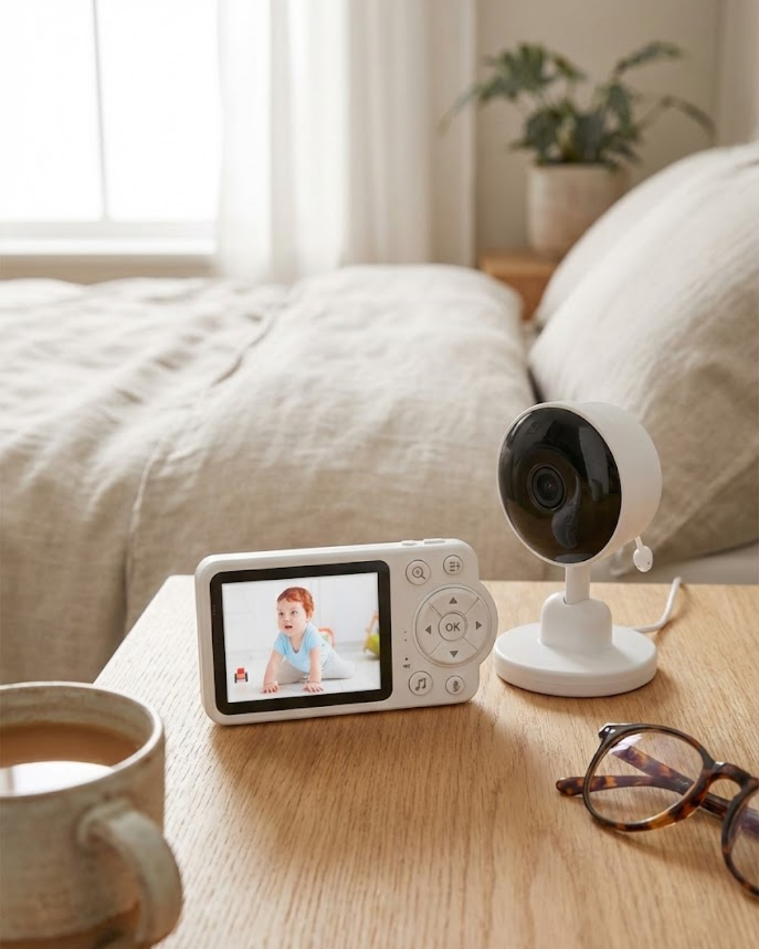Sıcaklık Sensörlü Güvenli Bebek Kamerası İki Yönlü Ses - Lisinya