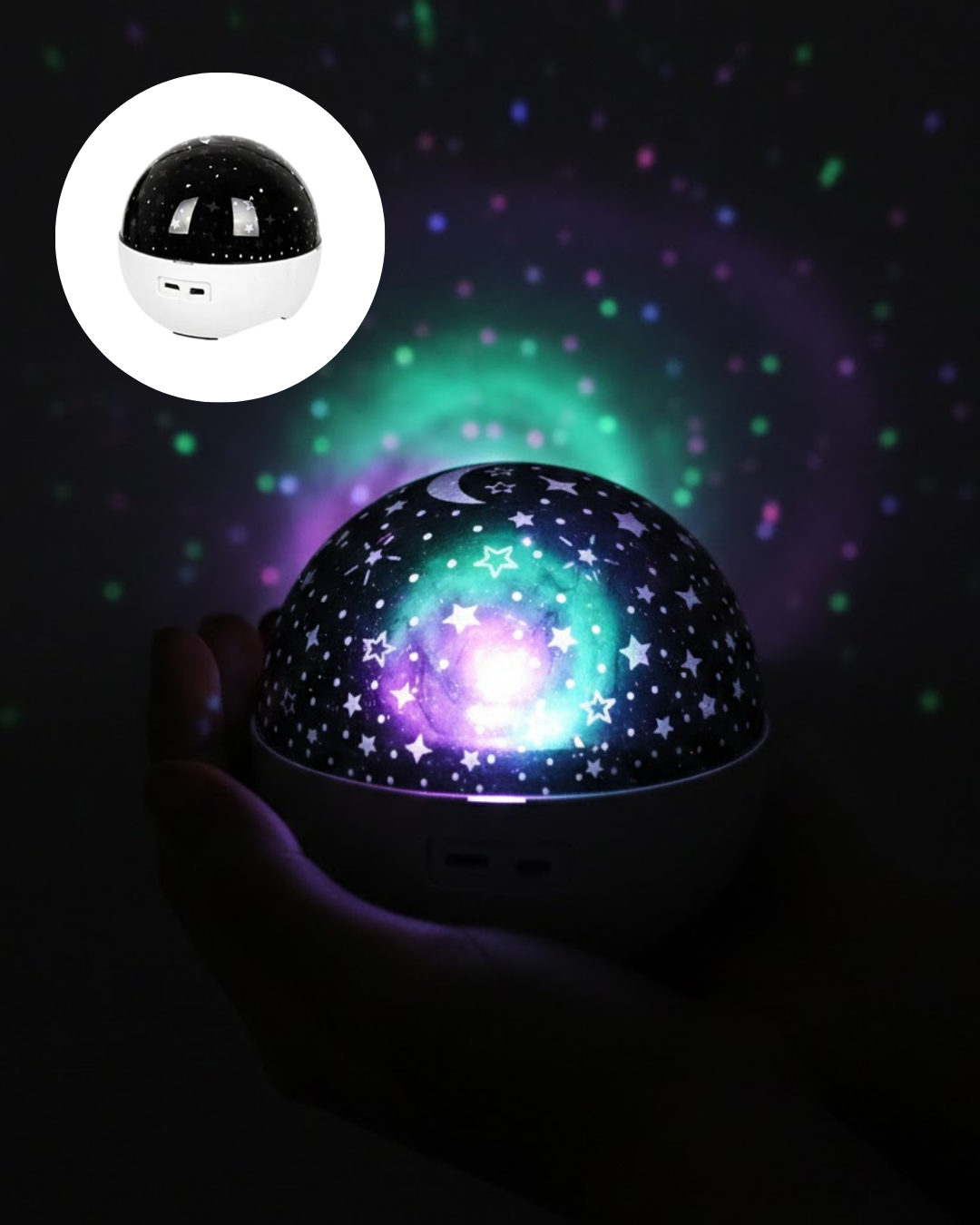 Sesle Tepki Veren Yıldız Projektör Oda Lambası - Lisinya