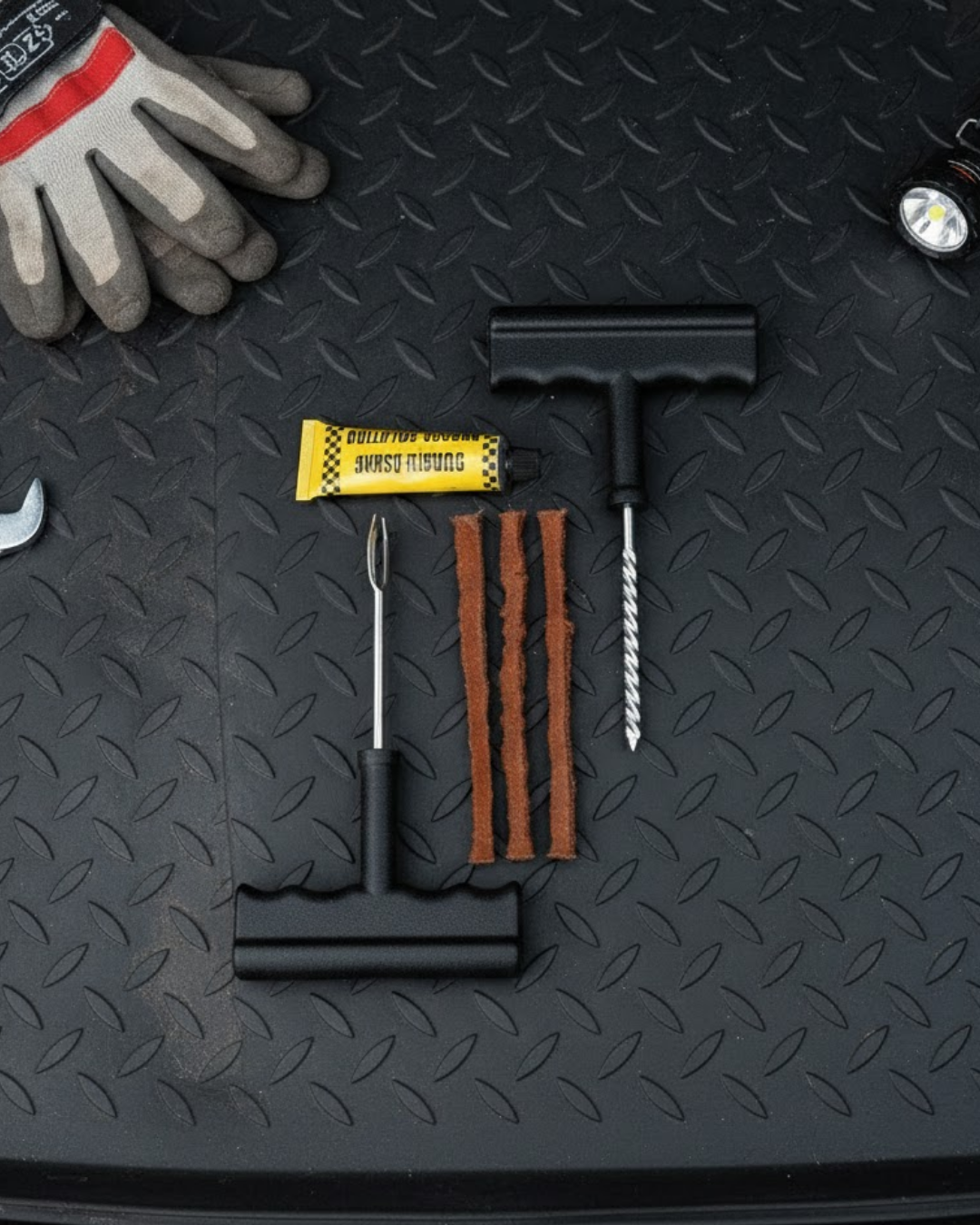 Acil Durumların Kurtarıcısı Çok Amaçlı Lastik Tamir Seti - Lisinya