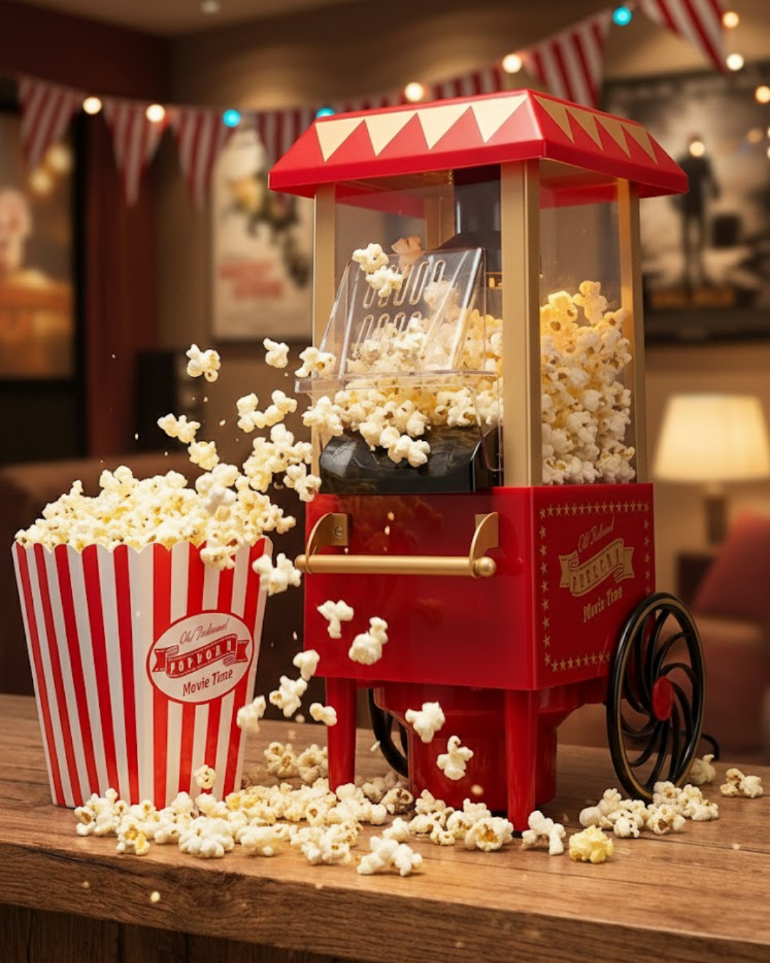 Sıcak Hava Teknolojili Yapışmaz Popcorn Makinesi - Lisinya