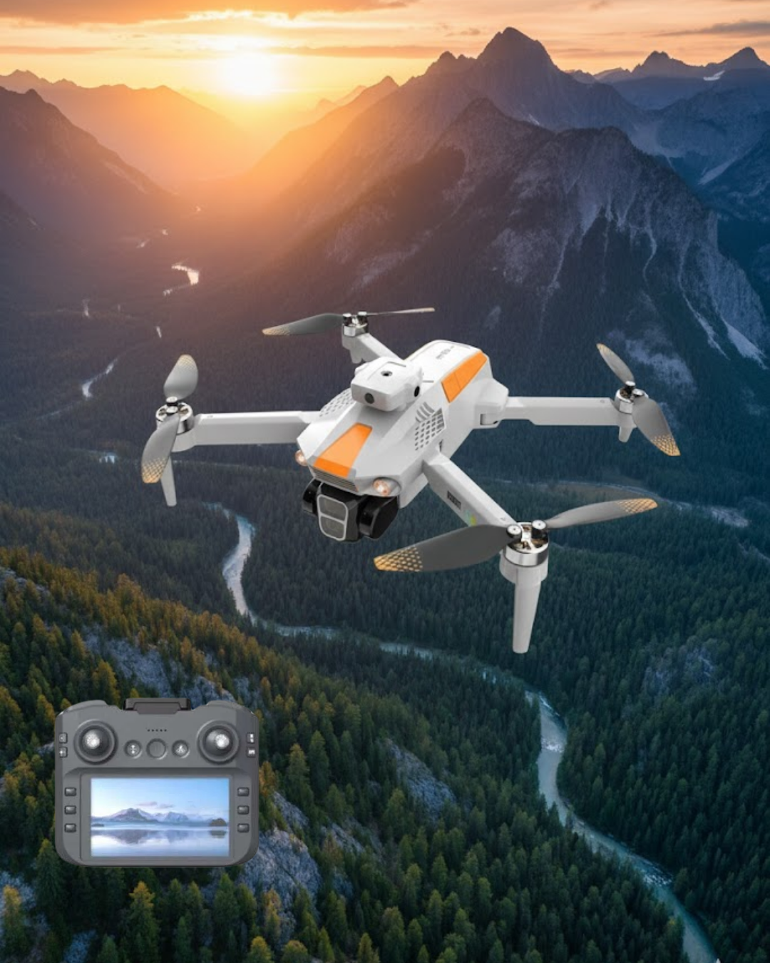 Takip Modlu Drone 1080P Kamera Uzun Menzil ve Yedek Bataryalı - Lisinya