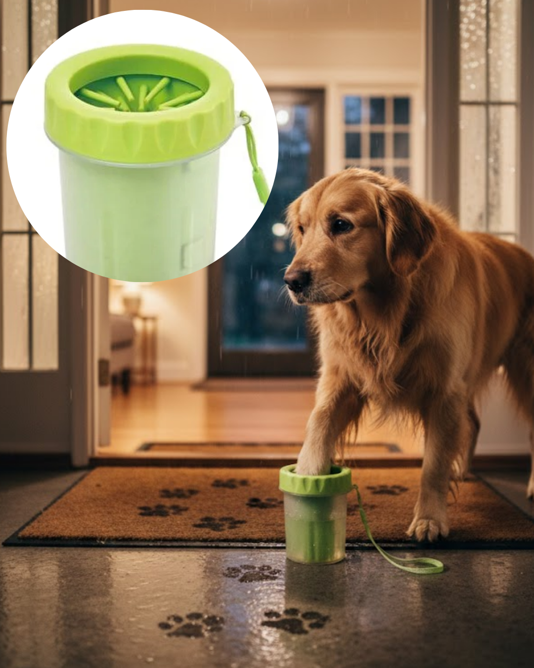 Orta ve Büyük Irk Köpekler İçin Pati Yıkama Kabı Pratik Hijyen Çözümü - Lisinya