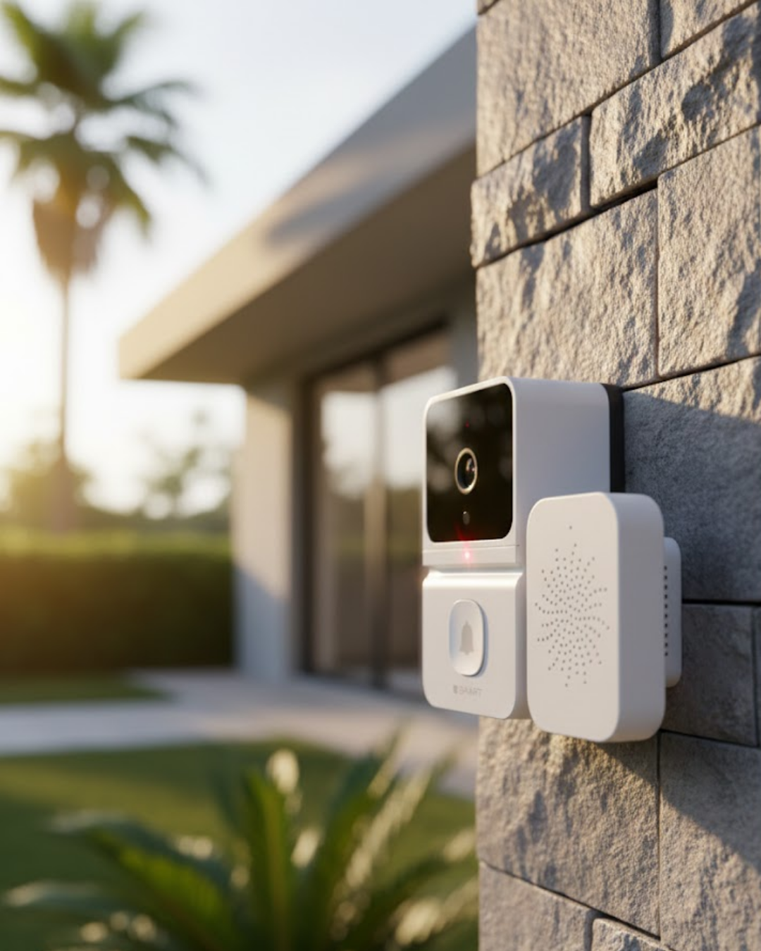 Kablosuz Video Kapı Zili Android iOS Uyumlu Güvenlik Kamerası - Lisinya