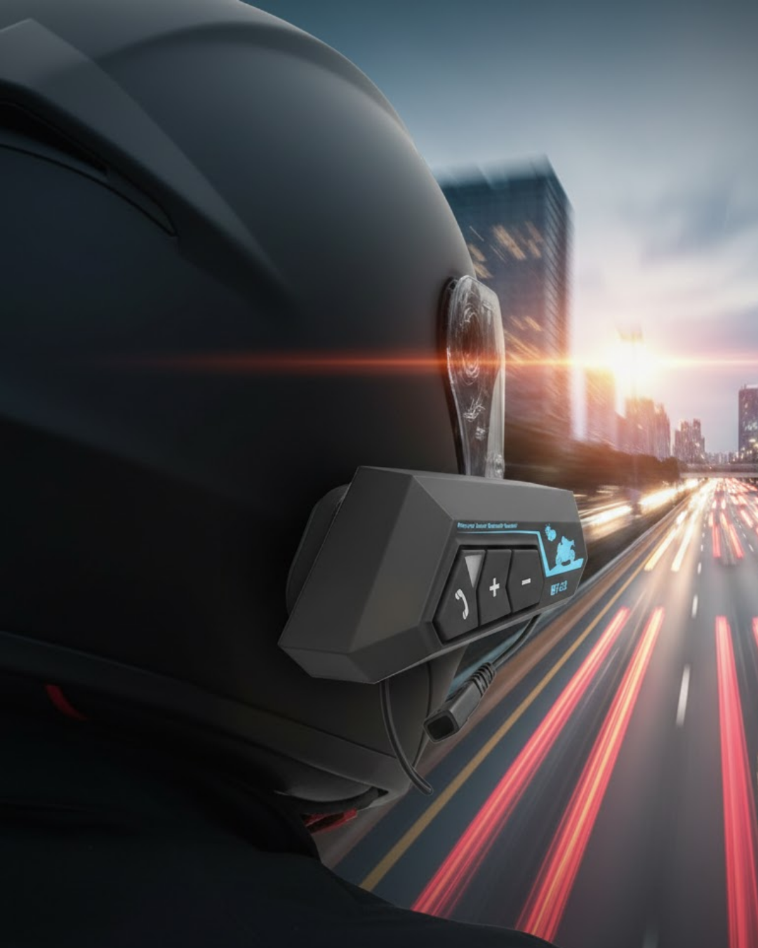 Su Geçirmez Motosiklet Kask Kulaklık 1000mAh Batarya - Lisinya