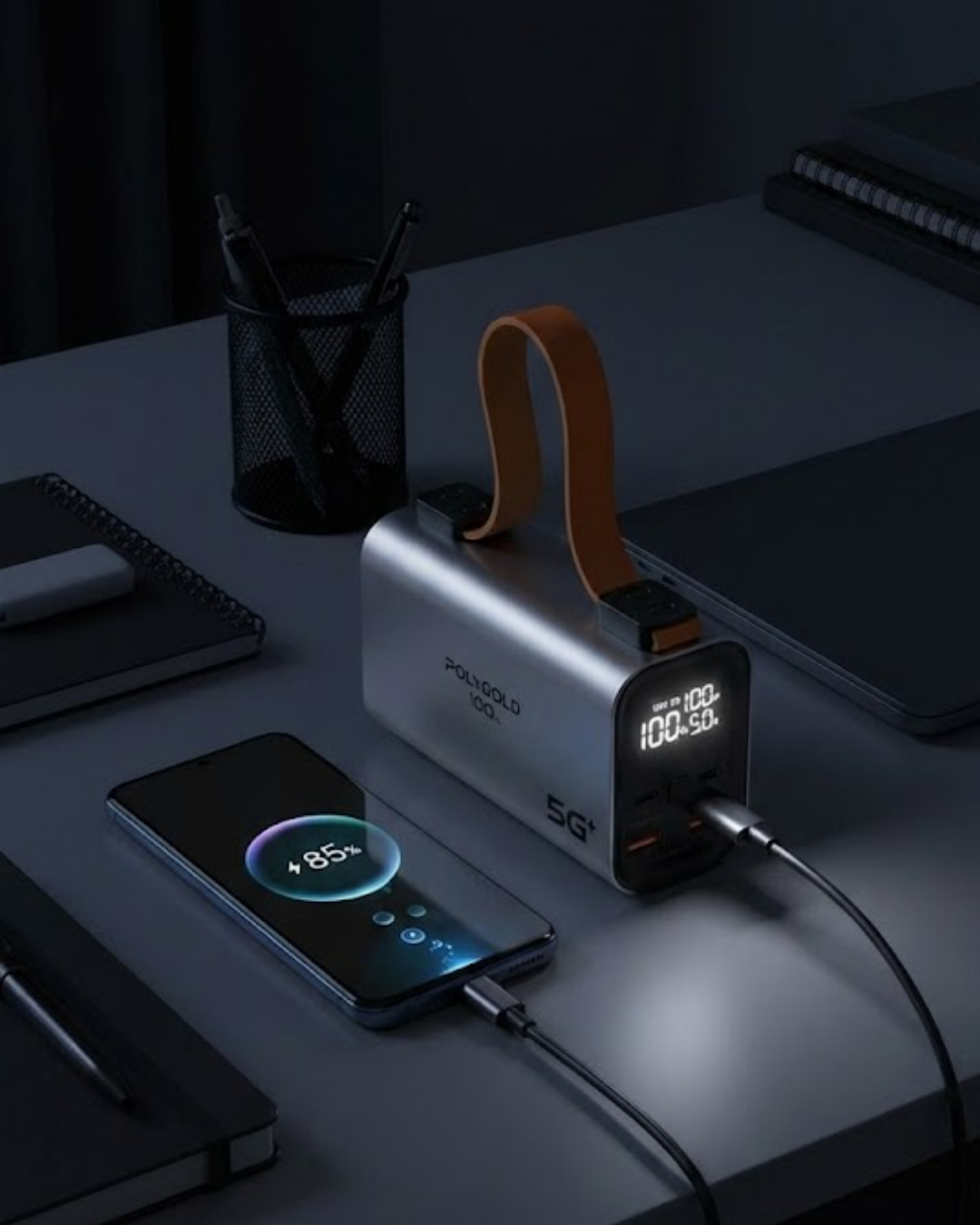 50.000 mAh LED Ekranlı Taşınabilir Şarj Cihazı Süper Hızlı Şarj - Lisinya