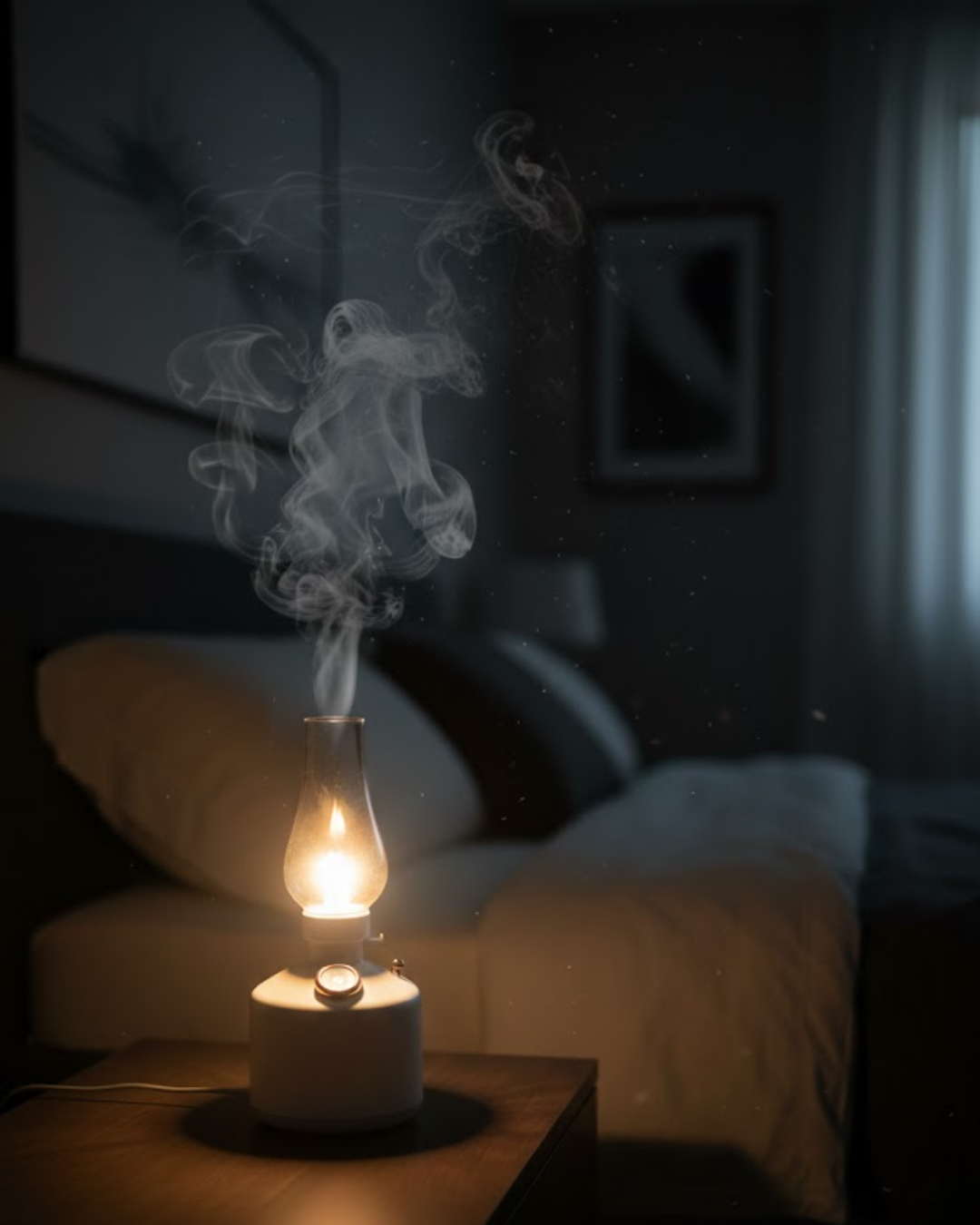 280 ml Retro Tasarım LED Işıklı USB Nemlendirici Aroma Difüzör - Lisinya