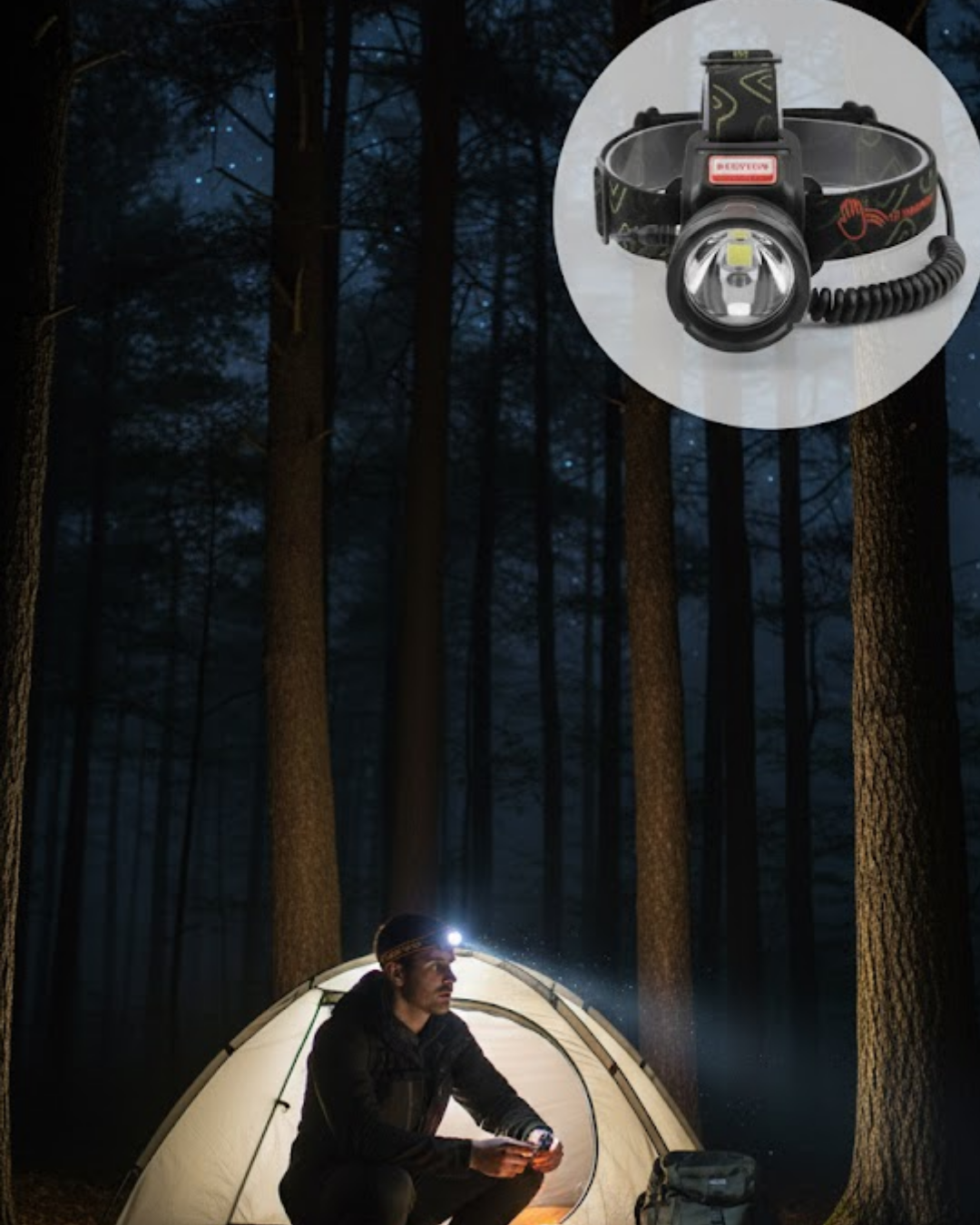 Profesyonel LED Kafa Feneri 3000 Lümen Güçlü Aydınlatma - Lisinya