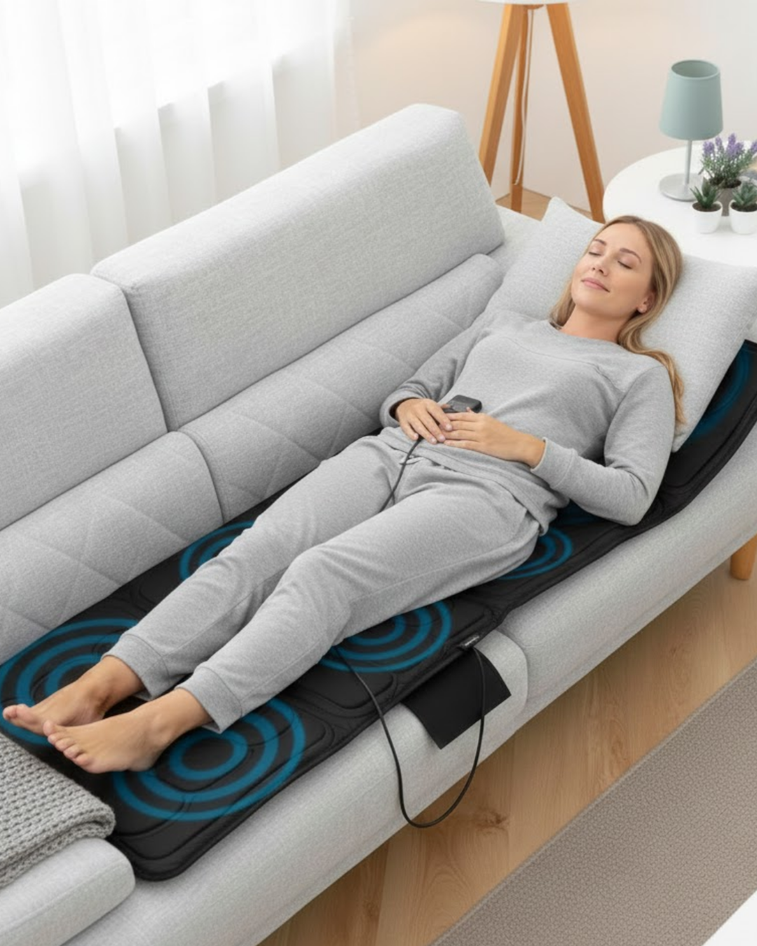 Tüm Vücut Masaj Yatağı Uzaktan Kumandalı Katlanabilir Tasarım - Lisinya