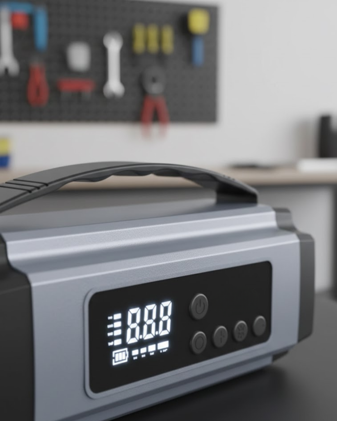 Acil Durumlar İçin Çok Fonksiyonlu Araç Akü Takviyesi Hava Kompresörü ve Güç Kaynağı - Lisinya