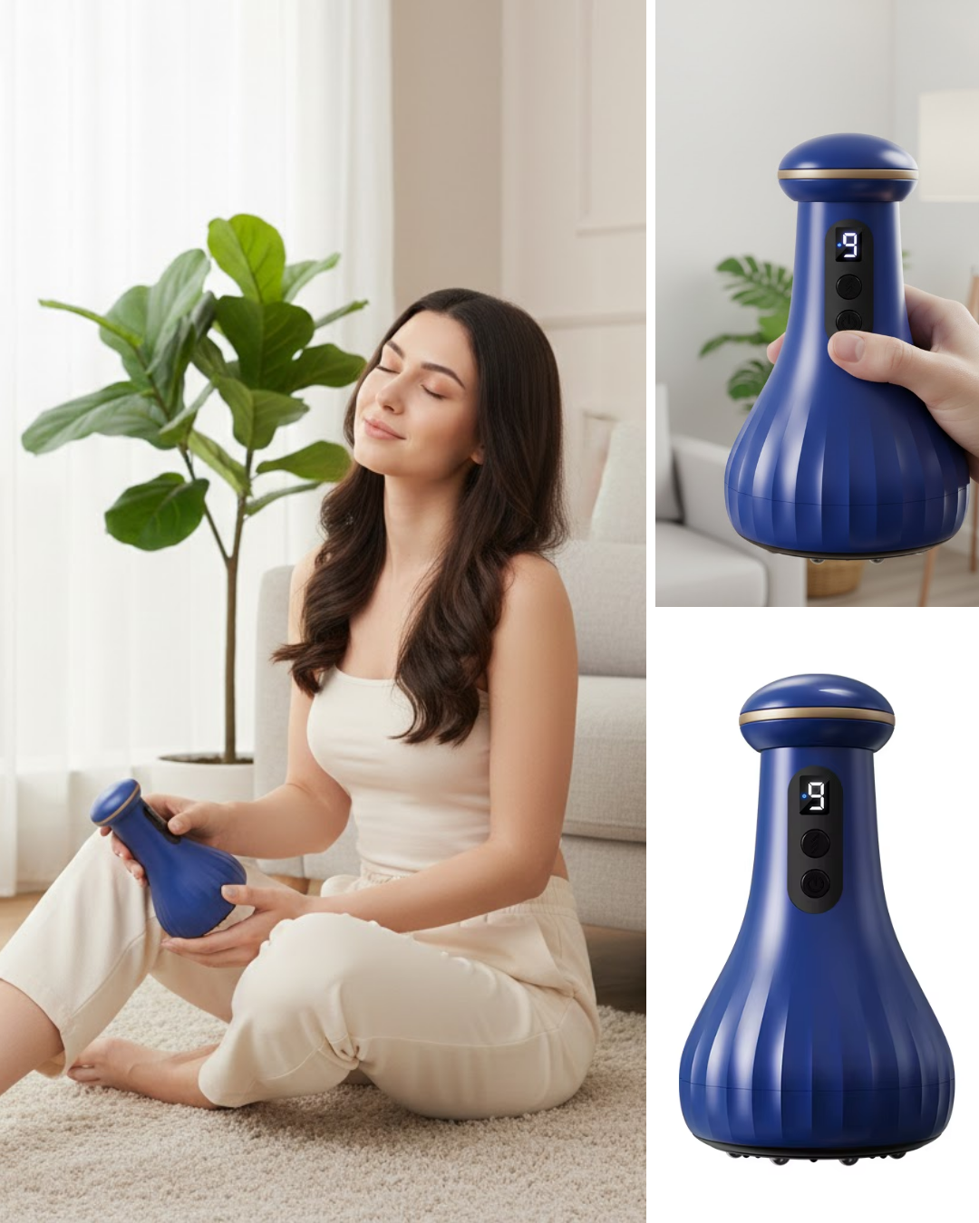 Şarjlı Masaj Cihazı Baş Boyun Omuz Kullanımına Uygun - Lisinya