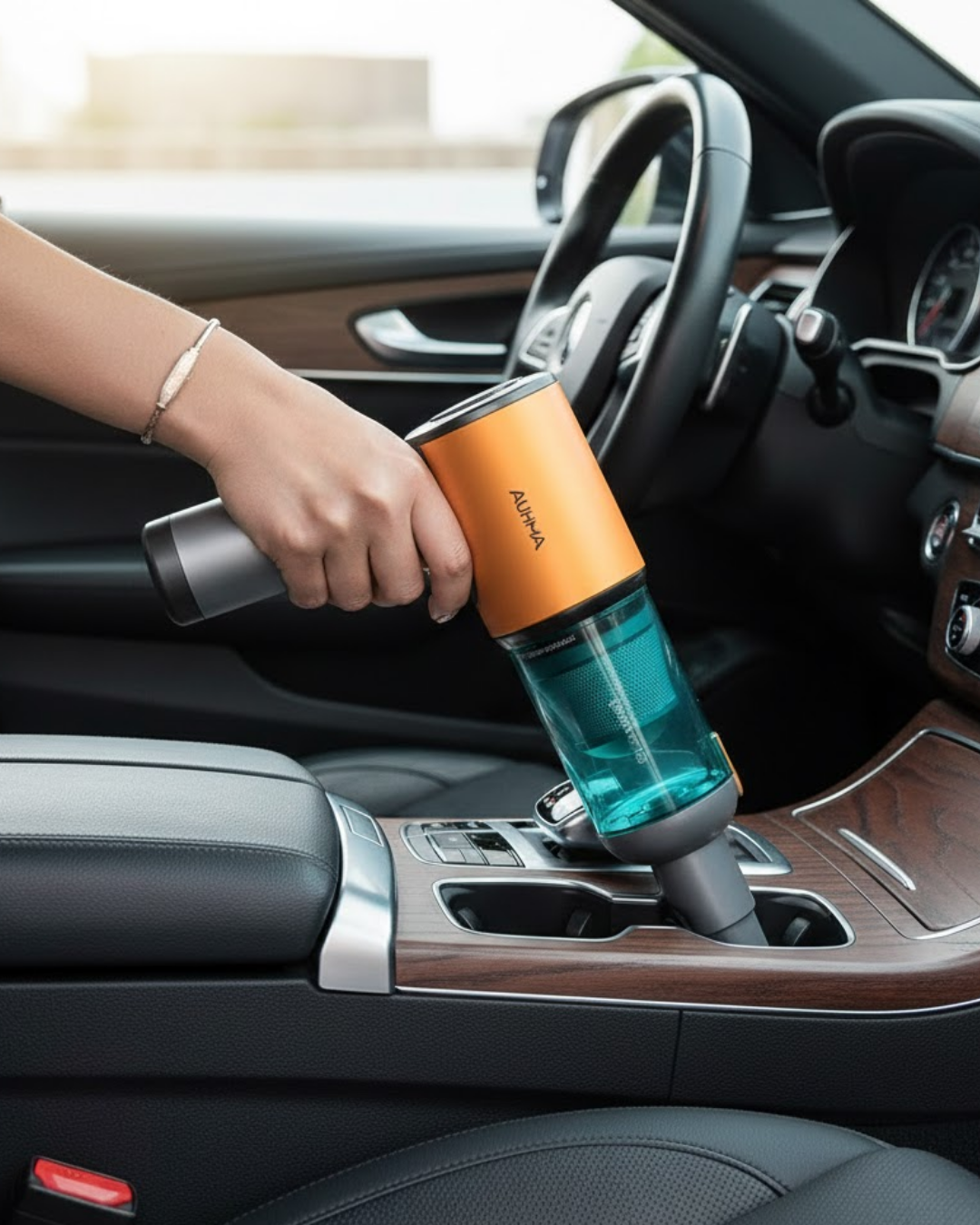 Araç İçi Mini El Süpürgesi Şarjlı Güçlü Vakum - Lisinya