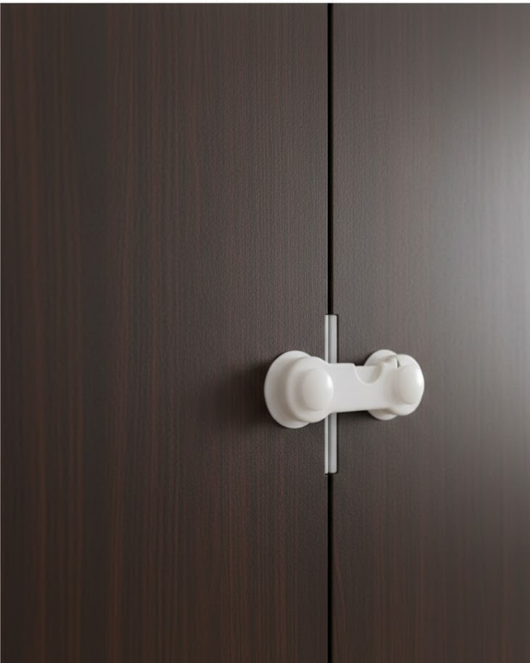 4 Adet Bebek ve Çocuk Koruyucu Dolap Kilidi Vida Gerektirmeyen Güvenlik Seti - Lisinya