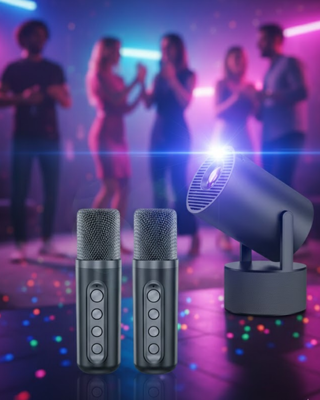 Android Sistemli Projeksiyon Kareoke Cihazı 180° Döner Başlıklı - Lisinya