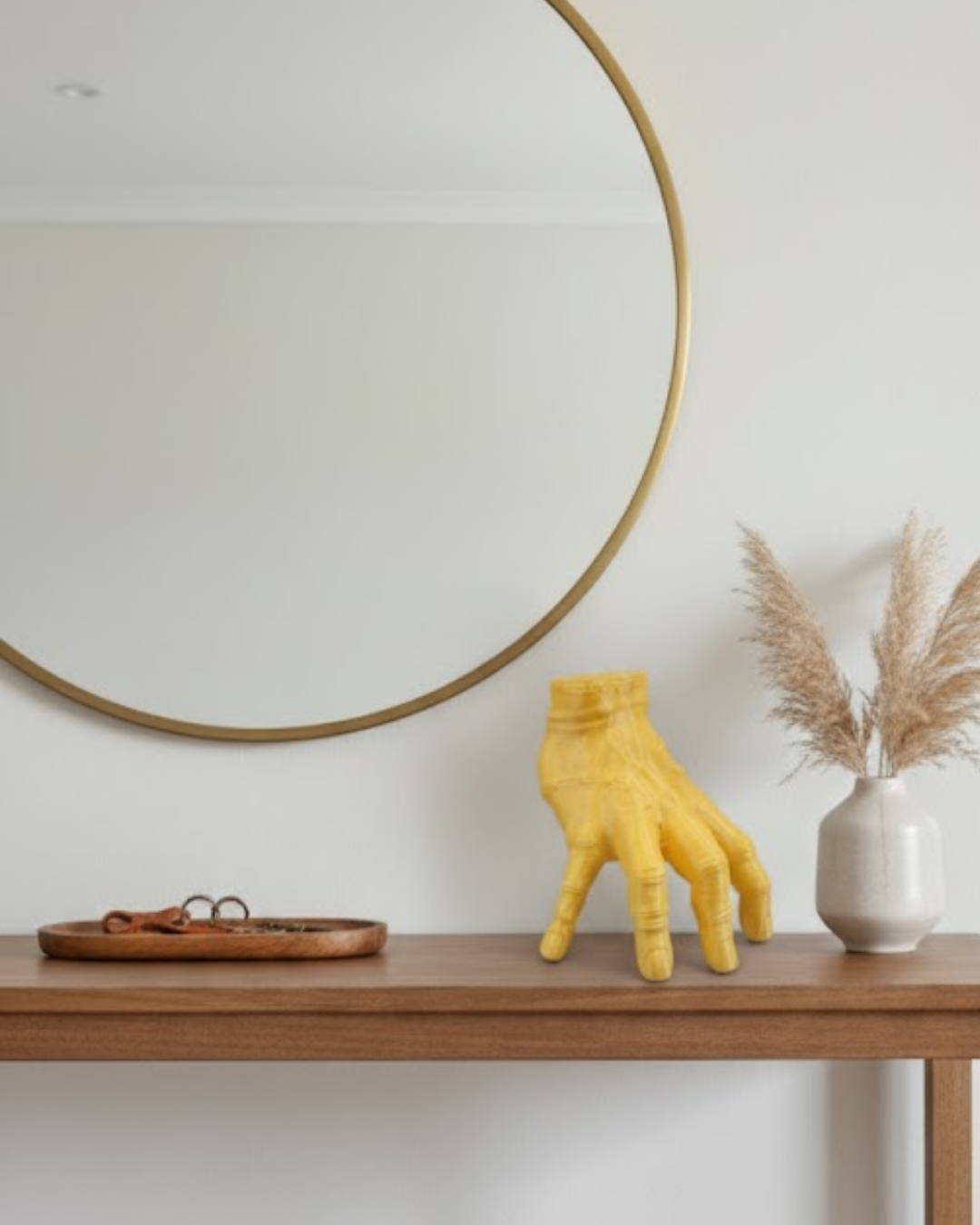 3D Modern Sarı El Biblo 17x16 cm Ev ve Ofis Dekorasyonu - Lisinya