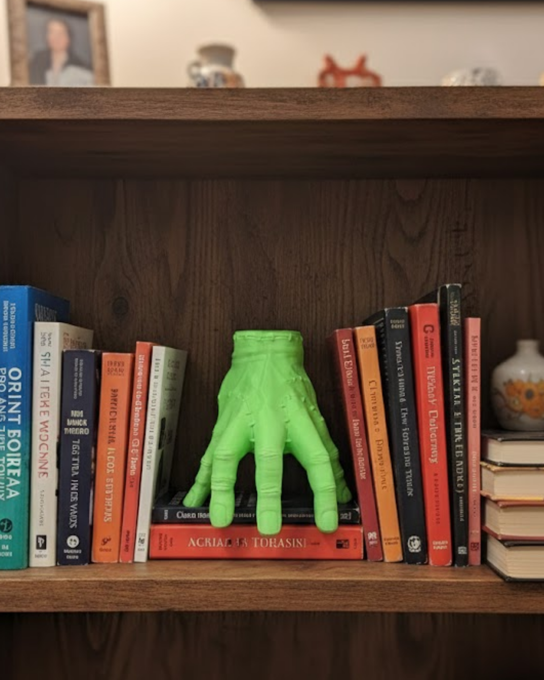 3D Modern Yeşil El Heykeli 27x22 cm Raf ve Konsol Üstü Dekor - Lisinya