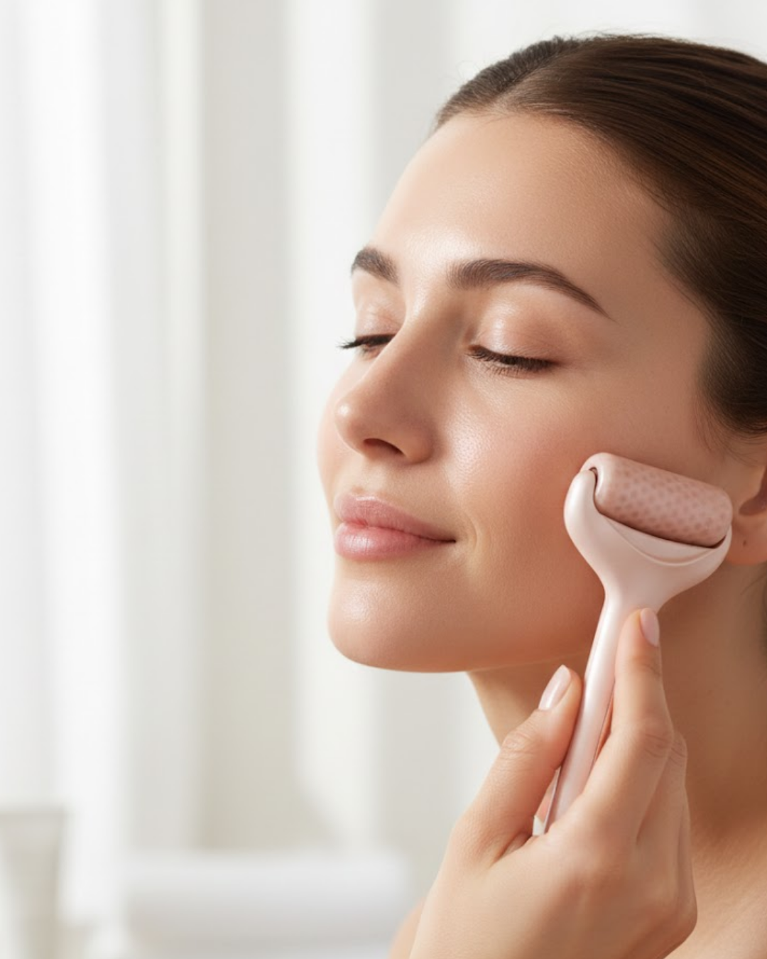 Yüz ve Göz Altı İçin Buz Silindiri Şişlik Giderici Masaj Aleti - Lisinya