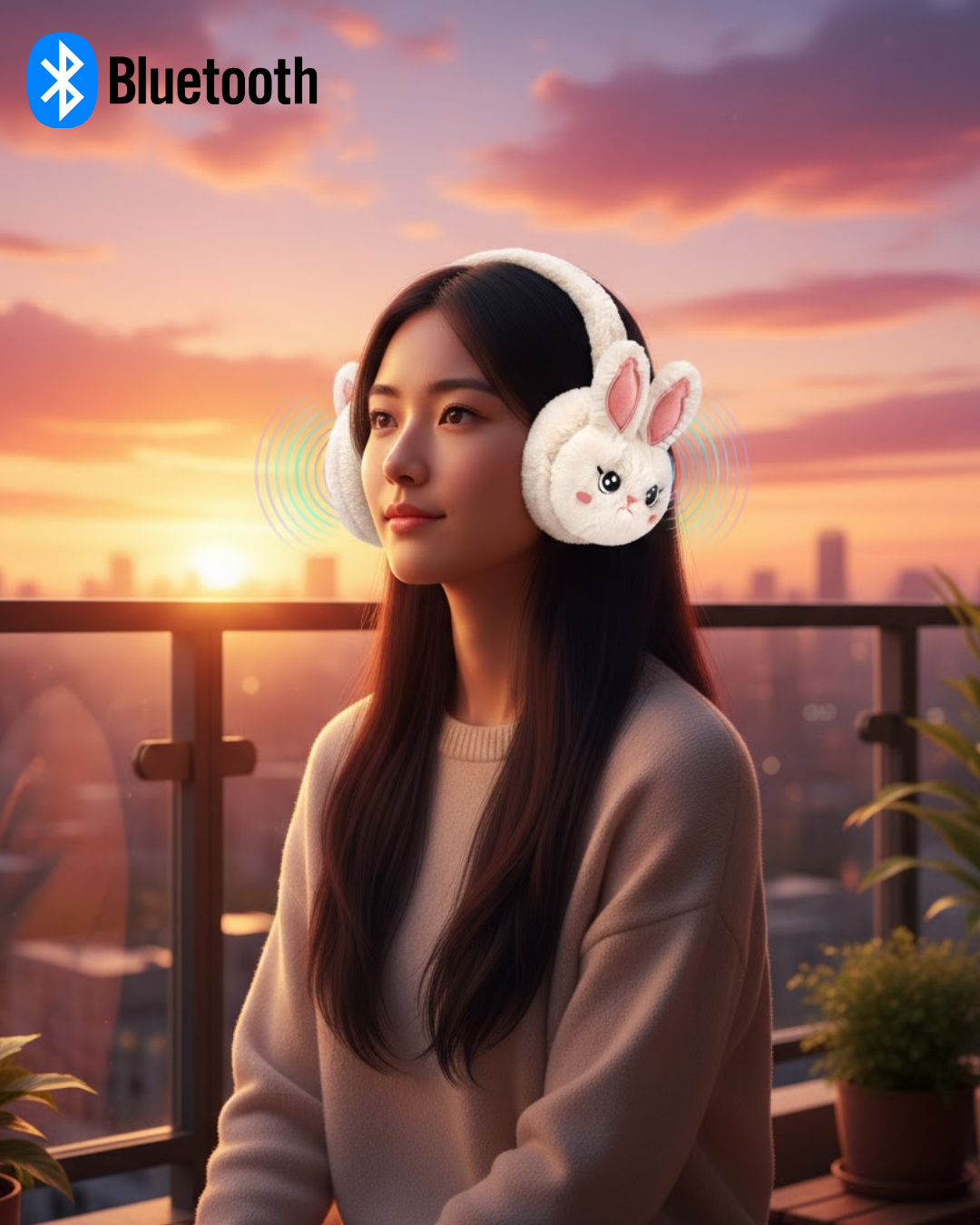 Peluş Kablosuz Bluetooth Kulaklık Çocuk ve Genç Kullanıma Uygun - Lisinya