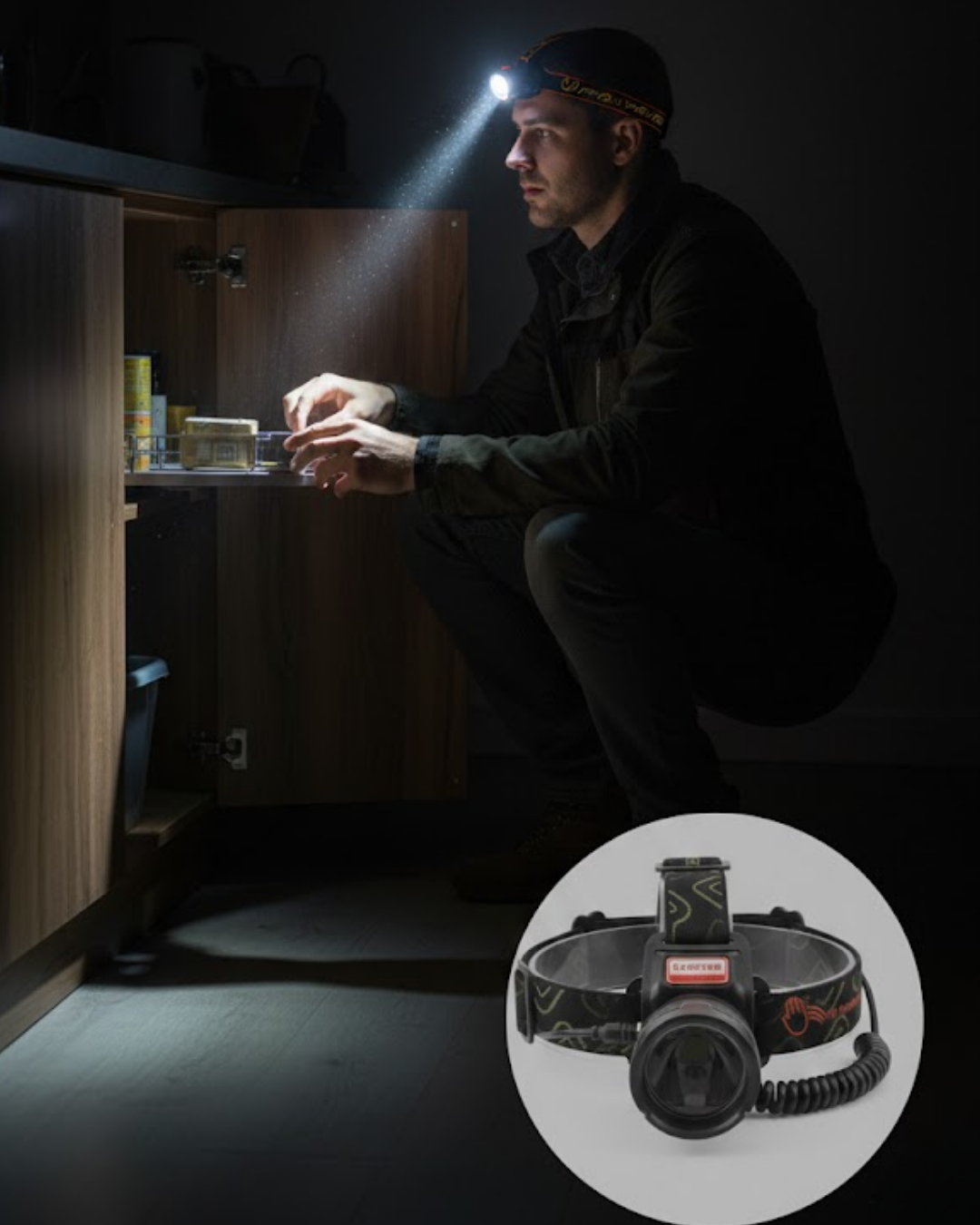 USB Type C Şarjlı Sensörlü Kafa Lambası Uzun Ömürlü Batarya - Lisinya