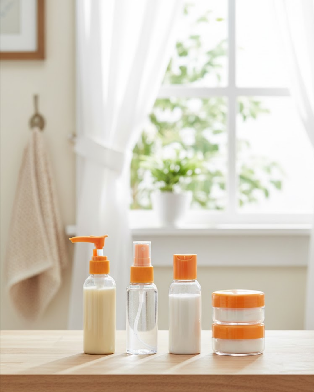 Seyahat İçin 5’li Şeffaf Kozmetik Kap Seti 30 ml - Lisinya