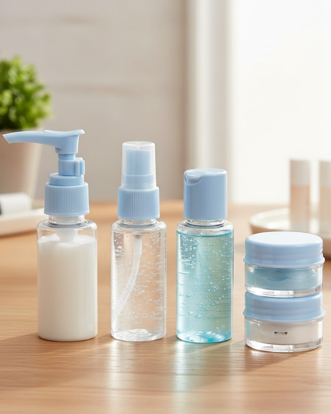 Seyahat İçin 5’li Şeffaf Dolum Şişesi Seti 30 ml - Lisinya