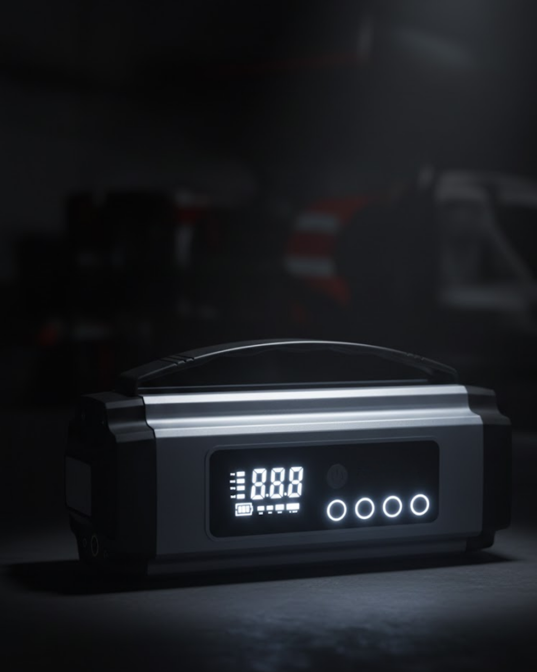 Dijital Göstergeli Akü Takviye Cihazı Lastik Şişirme Powerbank ve LED Işık Özellikli - Lisinya