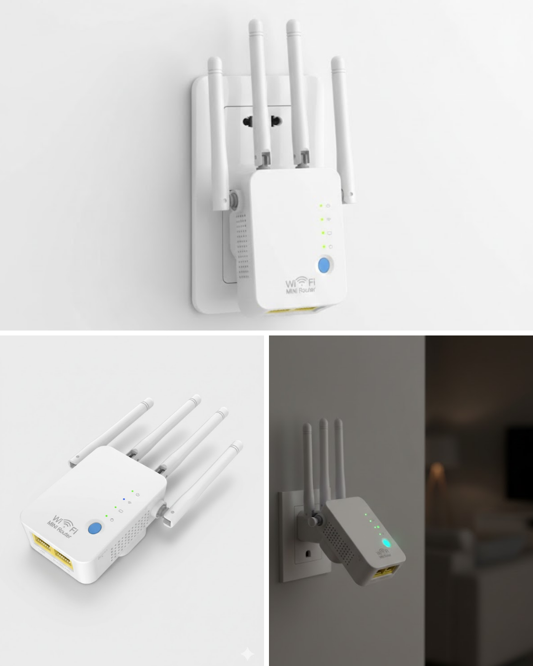 Kablosuz WiFi Tekrarlayıcı 300Mbps - Lisinya