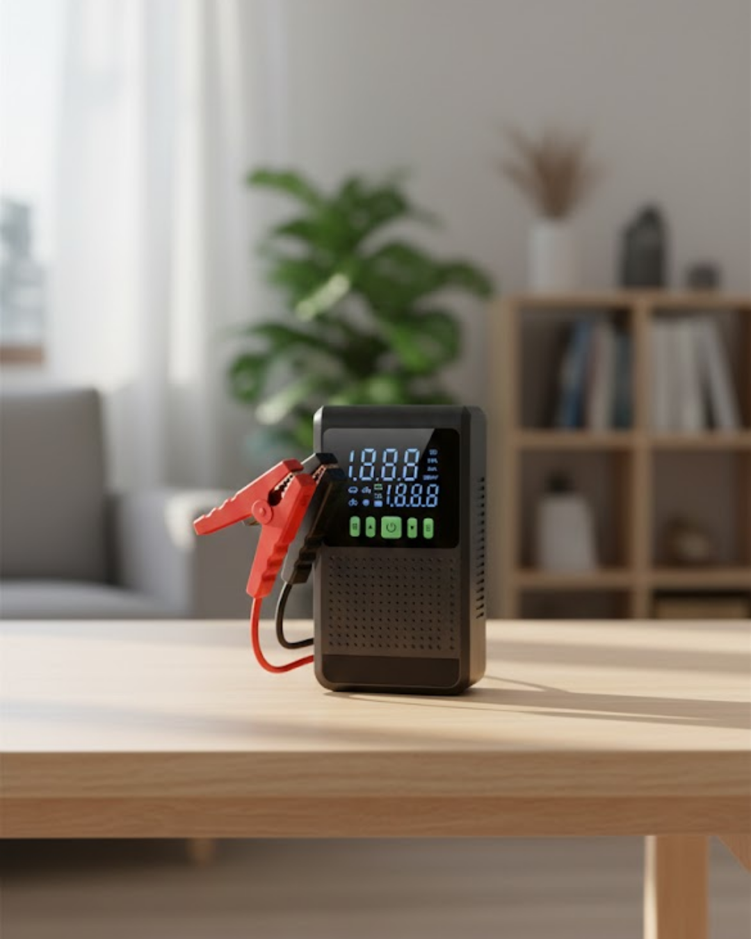 Şarjlı Araç Akü Takviyeli Hava Pompası Powerbank Özellikli - Lisinya