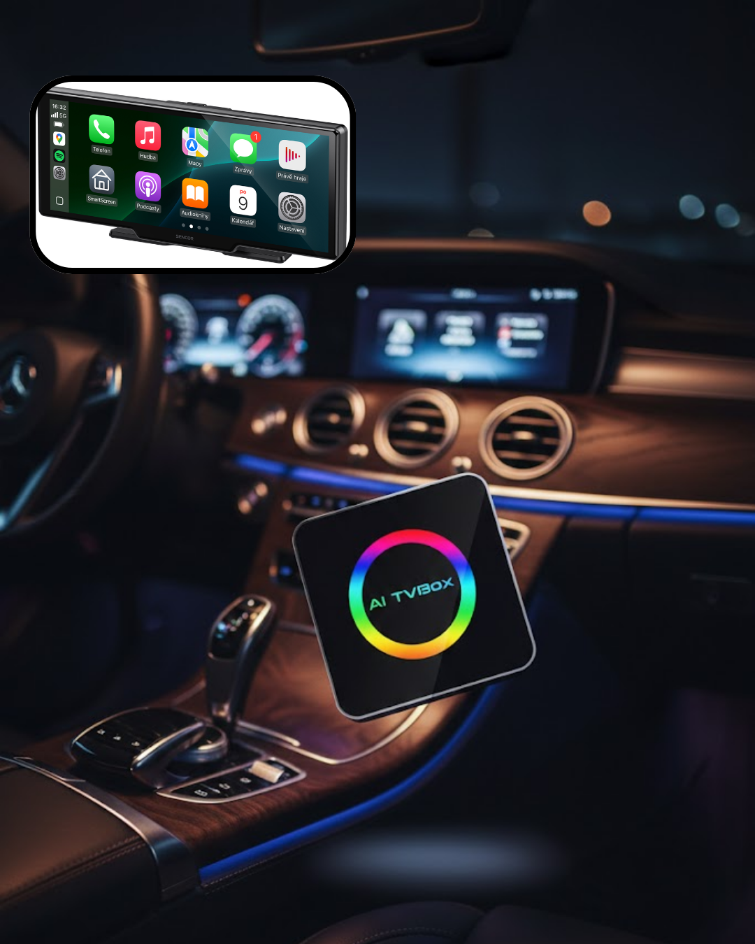 Araç İçin Kablosuz CarPlay Android Auto Multimedya Çözümü - Lisinya