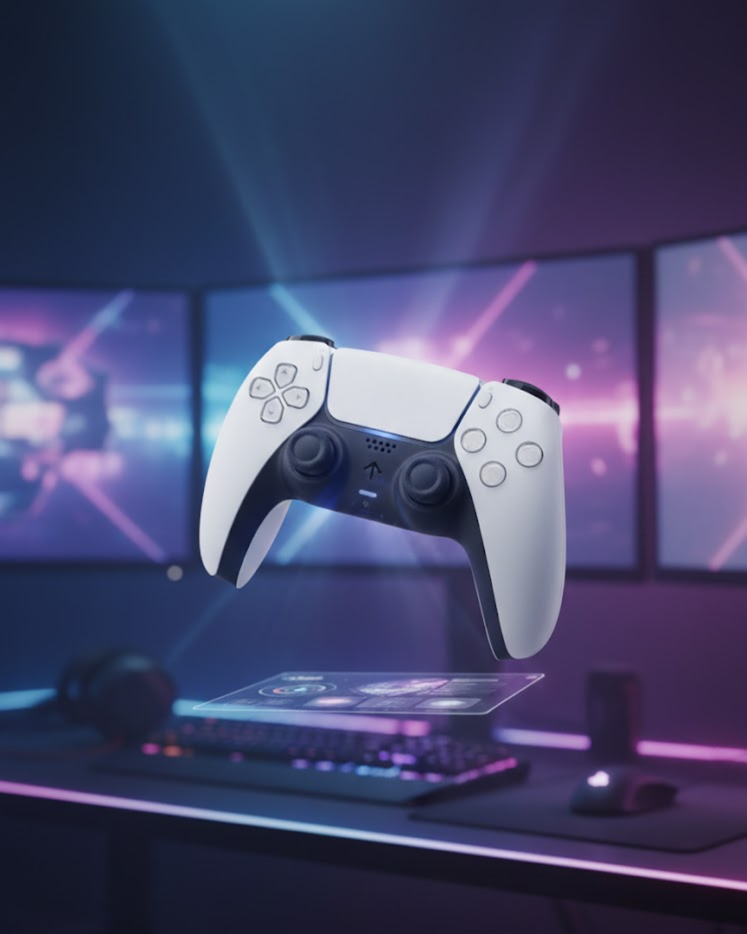 Kablosuz PS5 Oyun Kumandası Hızlı Tepki ve Ergonomik Tutuş - Lisinya