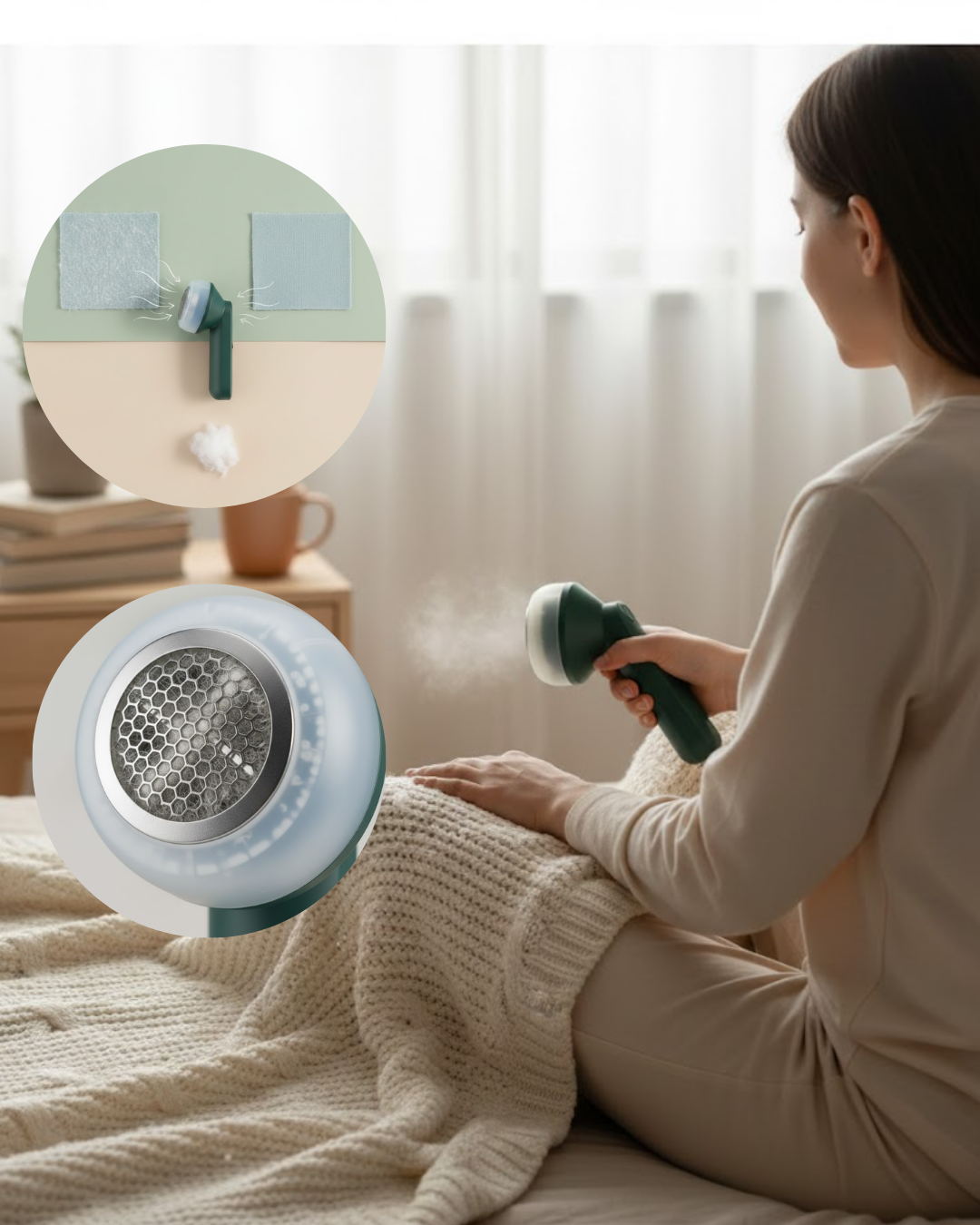 Ev Tekstilleri İçin Pratik Tüy ve Tiftik Giderici - Lisinya