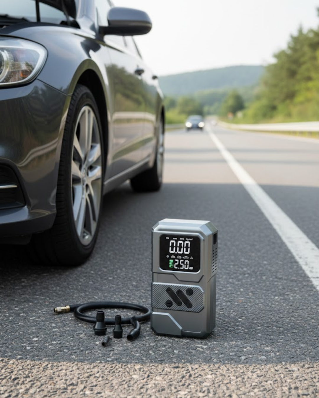 Çok Fonksiyonlu Akü Takviye ve Taşınabilir Hava Kompresörü - Lisinya