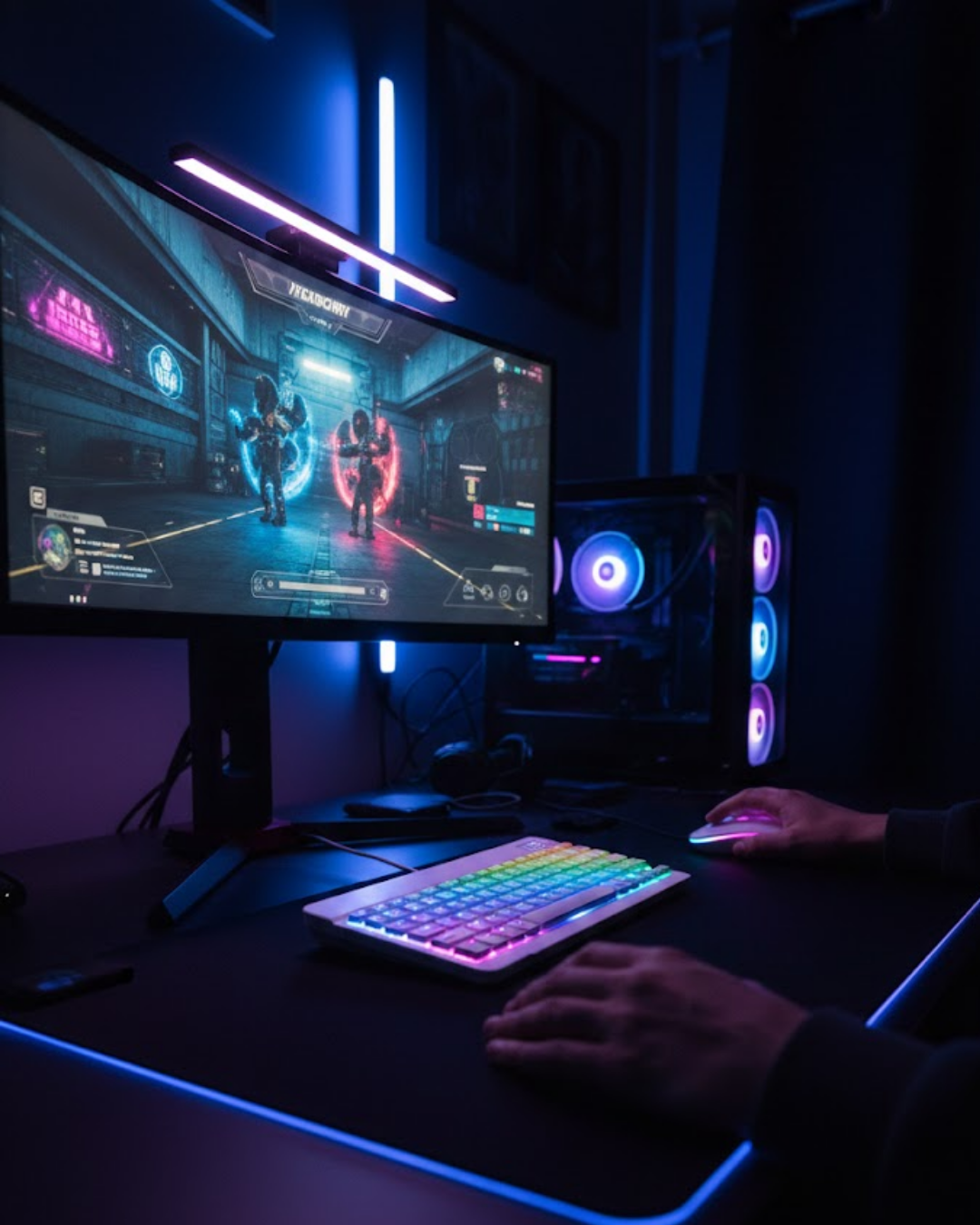 Bluetooth Klavye Mouse Seti Aydınlatmalı Türkçe Q Ergonomik Tasarım - Lisinya