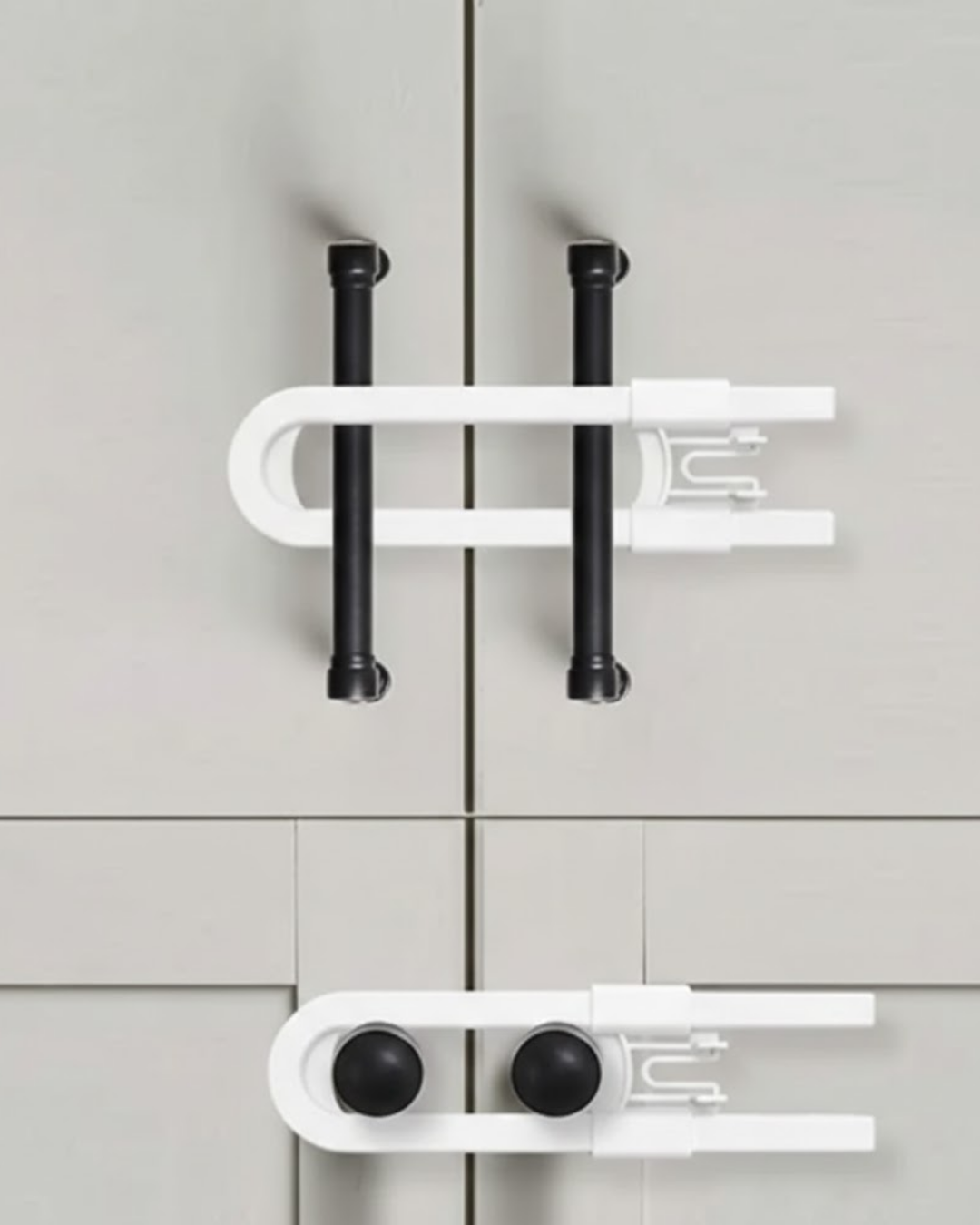 4 Adet Dolap ve Kapak Emniyet Kilidi Evde Güvenli Kullanım İçin - Lisinya