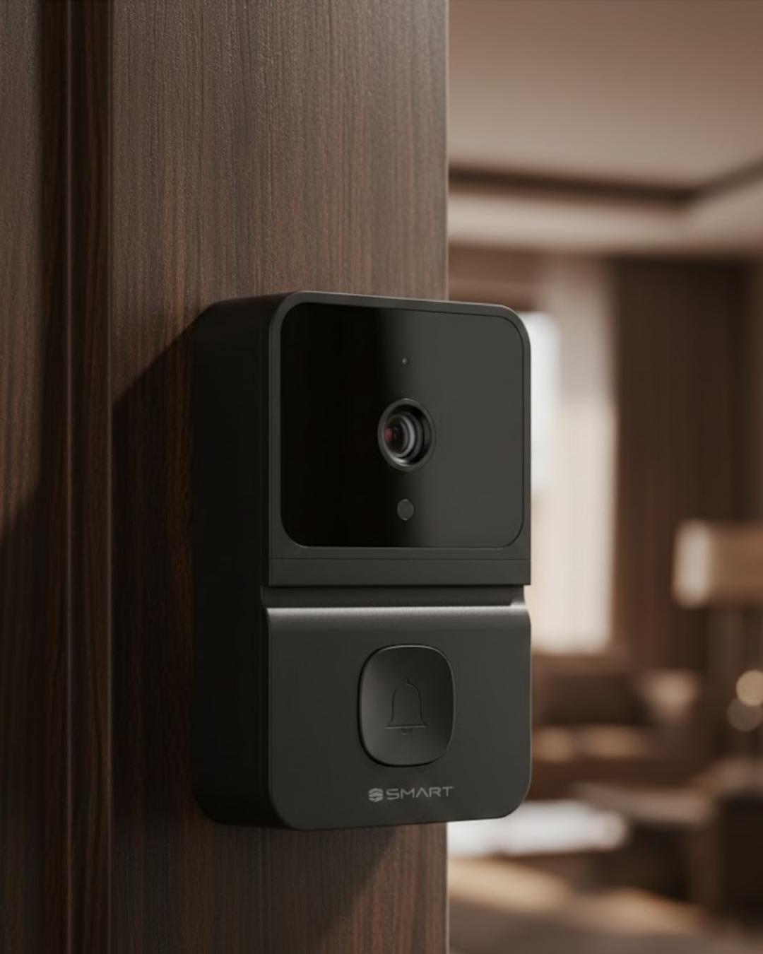 Kablosuz Video Kapı Zili Gece Görüşlü Gerçek Zamanlı Fotoğraf - Lisinya