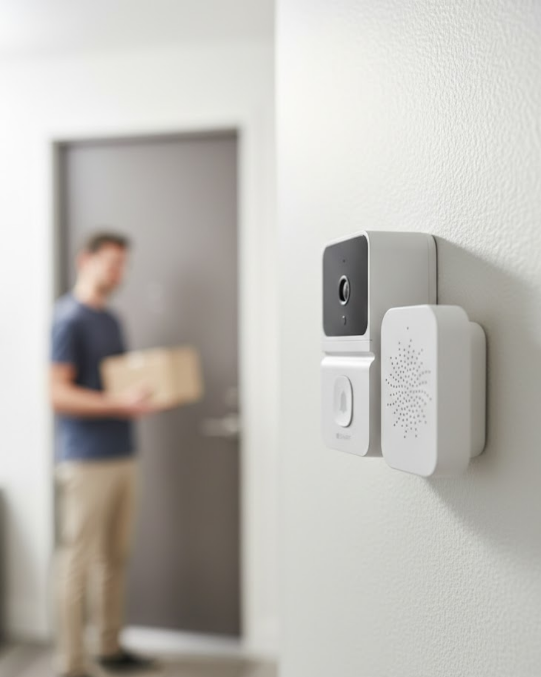 Gerçek Zamanlı Fotoğraflı Akıllı Kapı Zili İki Yönlü Konuşma - Lisinya