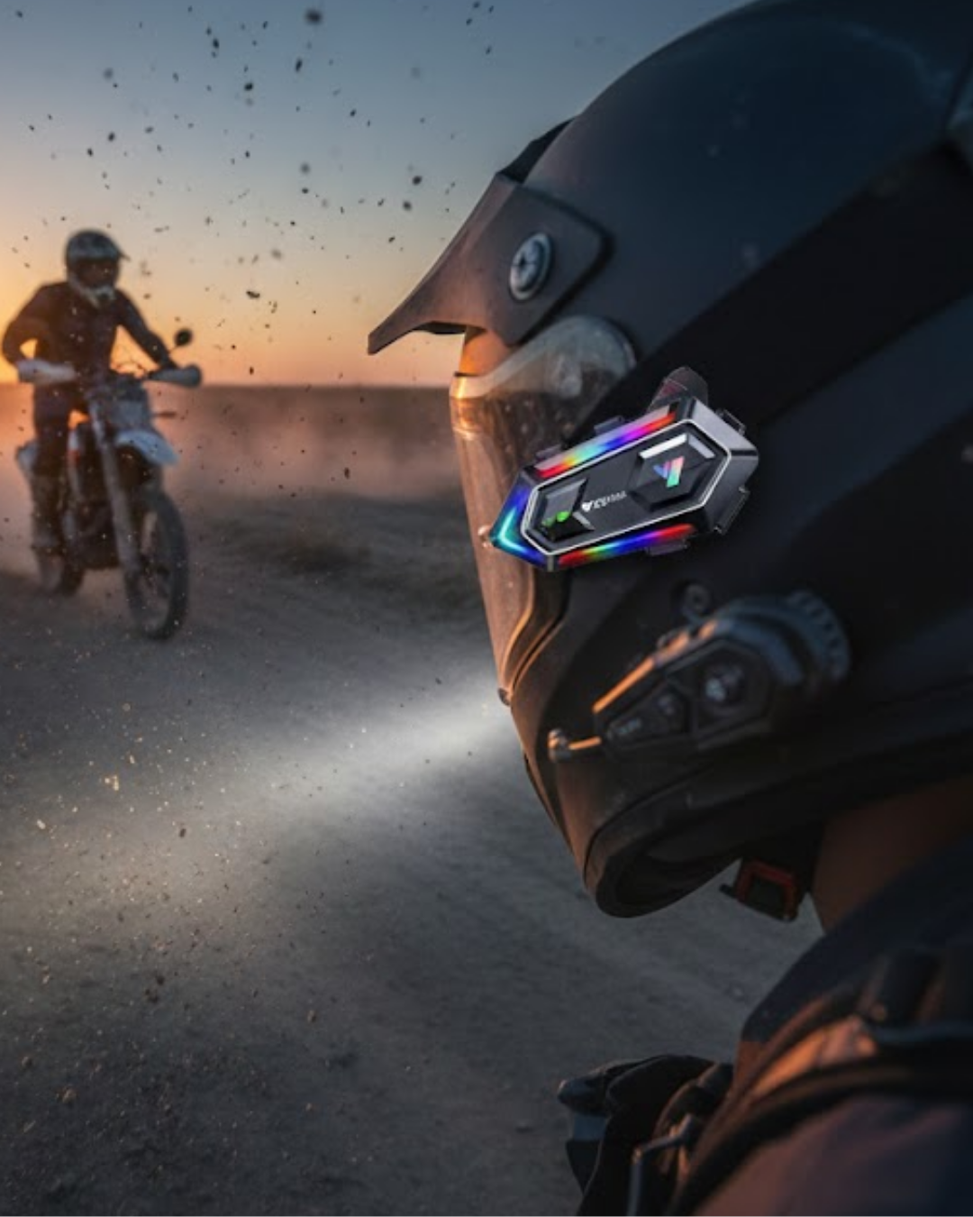 Çift Gürültü Azaltmalı Motosiklet Kask Telsiz Kulaklık - Lisinya