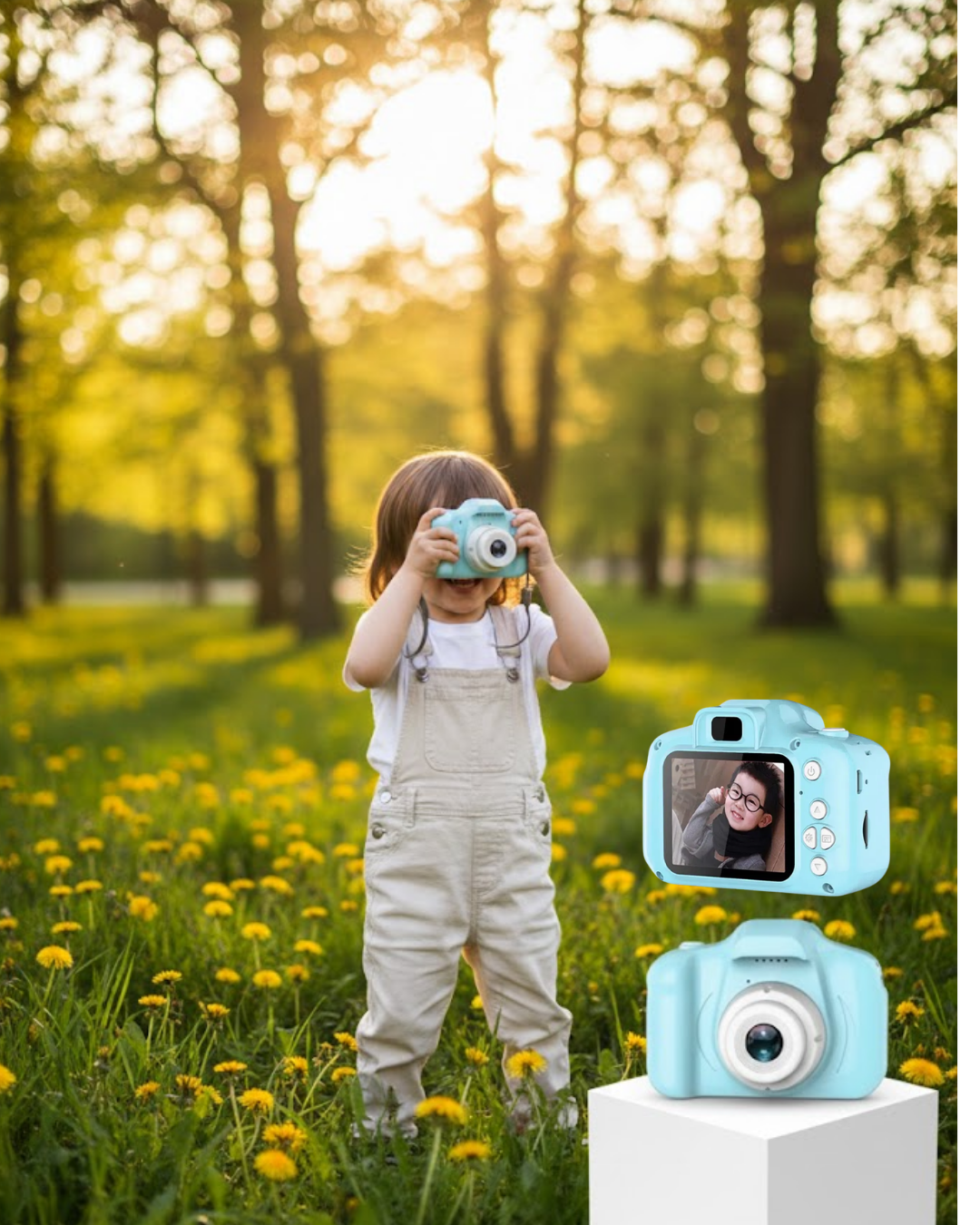 Mavi Şarjlı Mini Kamera HD Video Fotoğraf Çekimli Genişletilebilir Hafızalı - Lisinya