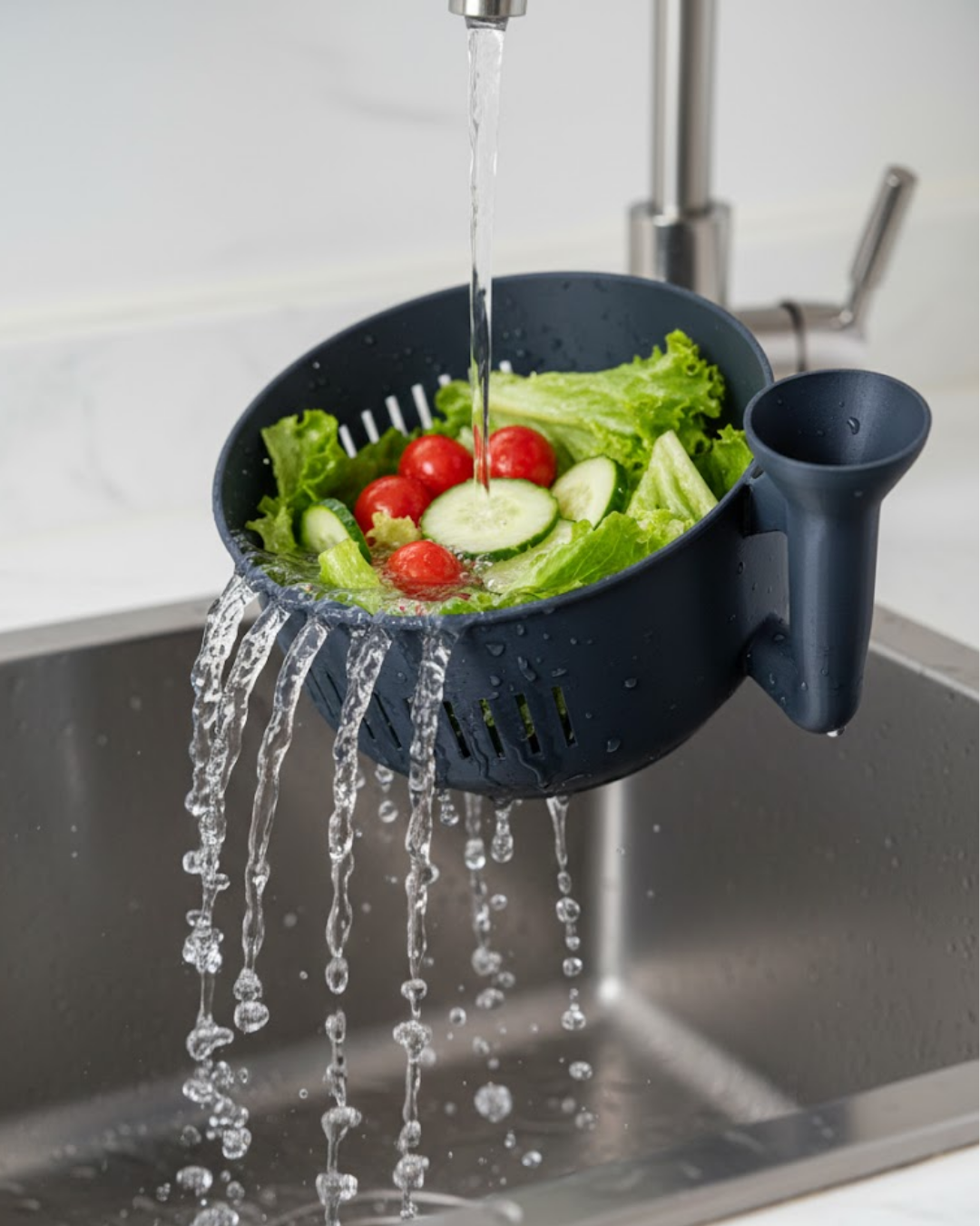 Çok Amaçlı Sebze Yıkayıcı Ergonomik Tasarım Süzgeçli Mutfak Kabı - Lisinya