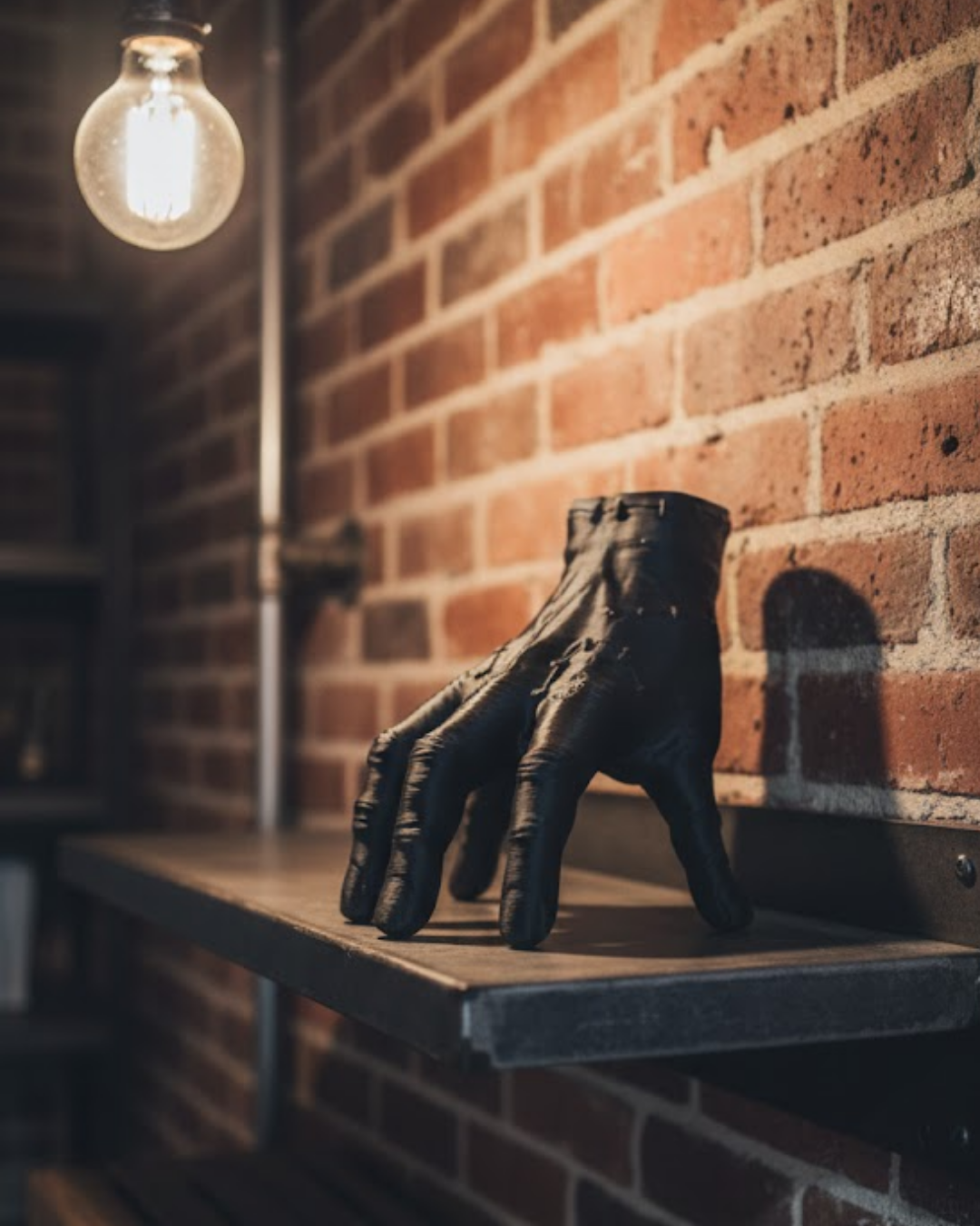 3D Siyah El Tasarım Dekor 17x16 cm Konsol ve Şömine Üstü Obje - Lisinya