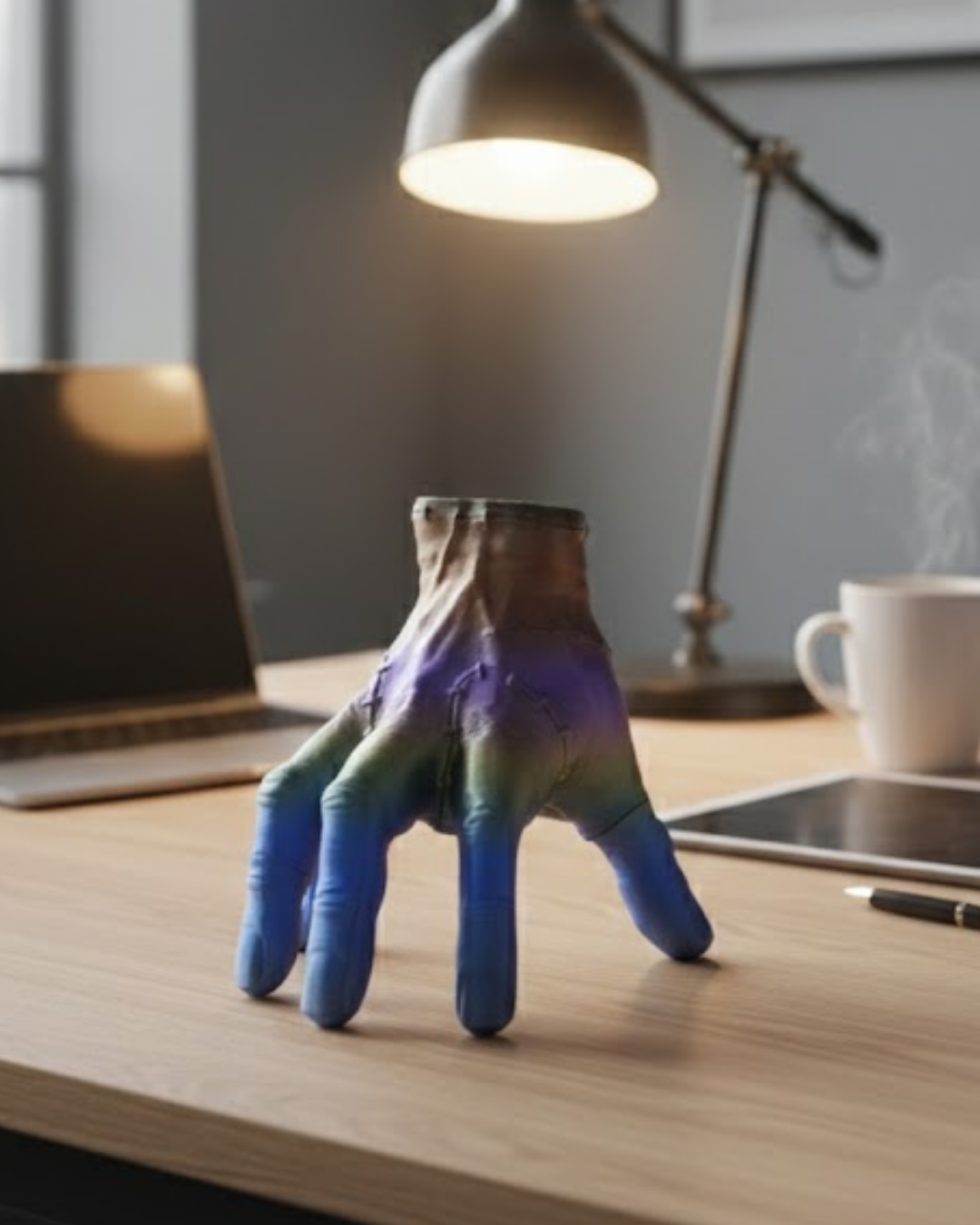 3D Tasarım Rengarenk El Biblo 27x22 cm Özgün ve Şık Aksesuar - Lisinya