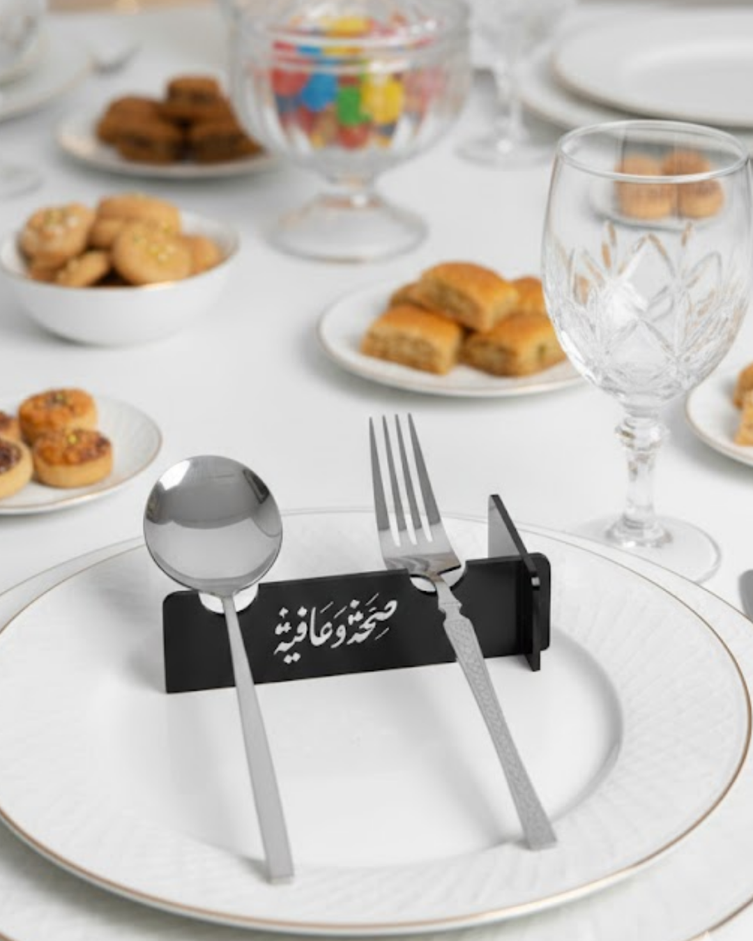 3D Özel Baskı 6’lı Kaşık Çatal Düzenleyici Dekoratif Stand - Lisinya