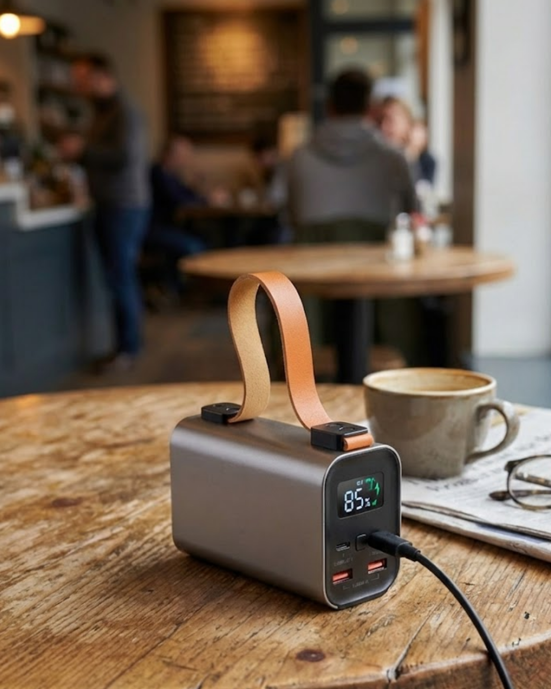 50000mAh Süper Fast Charge LED Işıklı Taşınabilir Power Bank - Lisinya