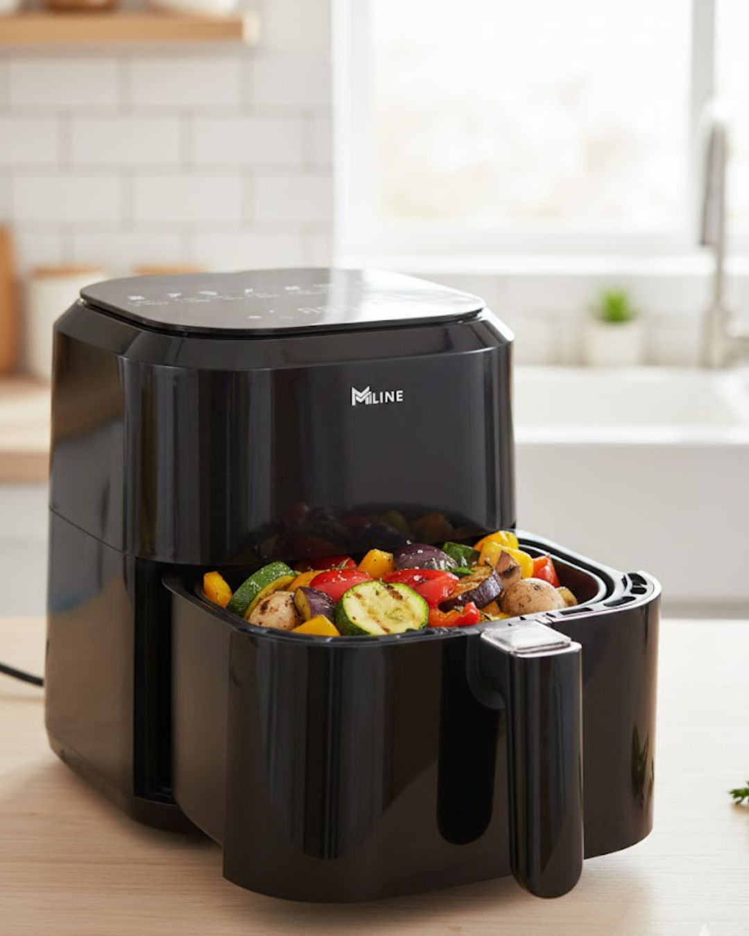 4 Litre Cam Hazneli 1360W Ayarlanabilir Isılı Airfryer - Lisinya