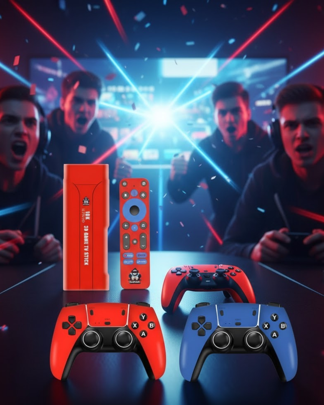 Retro Android Game Stick 64GB 10K HD Çift Kişilik Oyun Konsolu - Lisinya