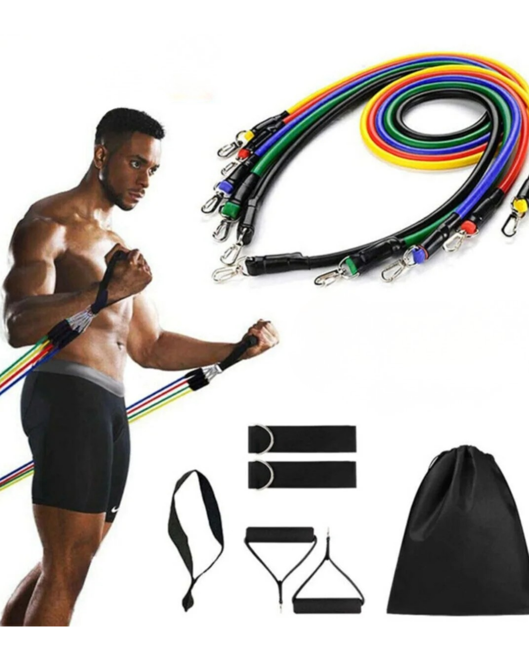 Taşınabilir Kapı Askılı Egzersiz Bandı Seti Ev ve Seyahat Kullanımı - Lisinya