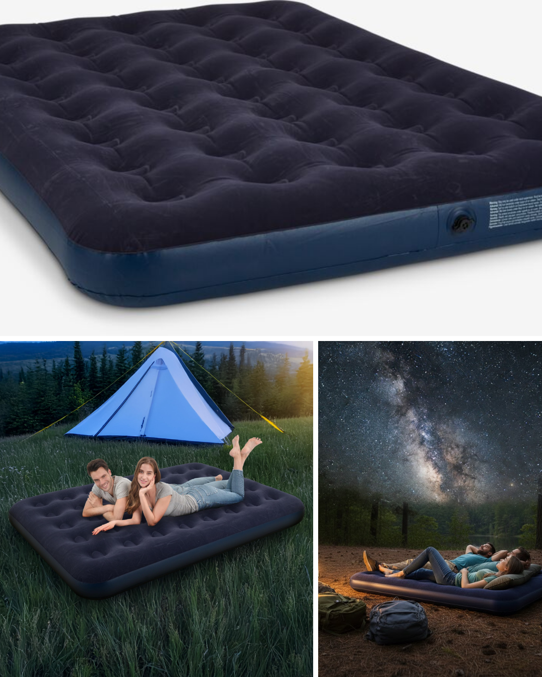 Konforlu Çift Kişilik Şişme Yatak Flokeli Yüzey Dayanıklı Gövde - Lisinya Konforlu Çift Kişilik Şişme Yatak Flokeli Yüzey Dayanıklı Gövde - Lisinya