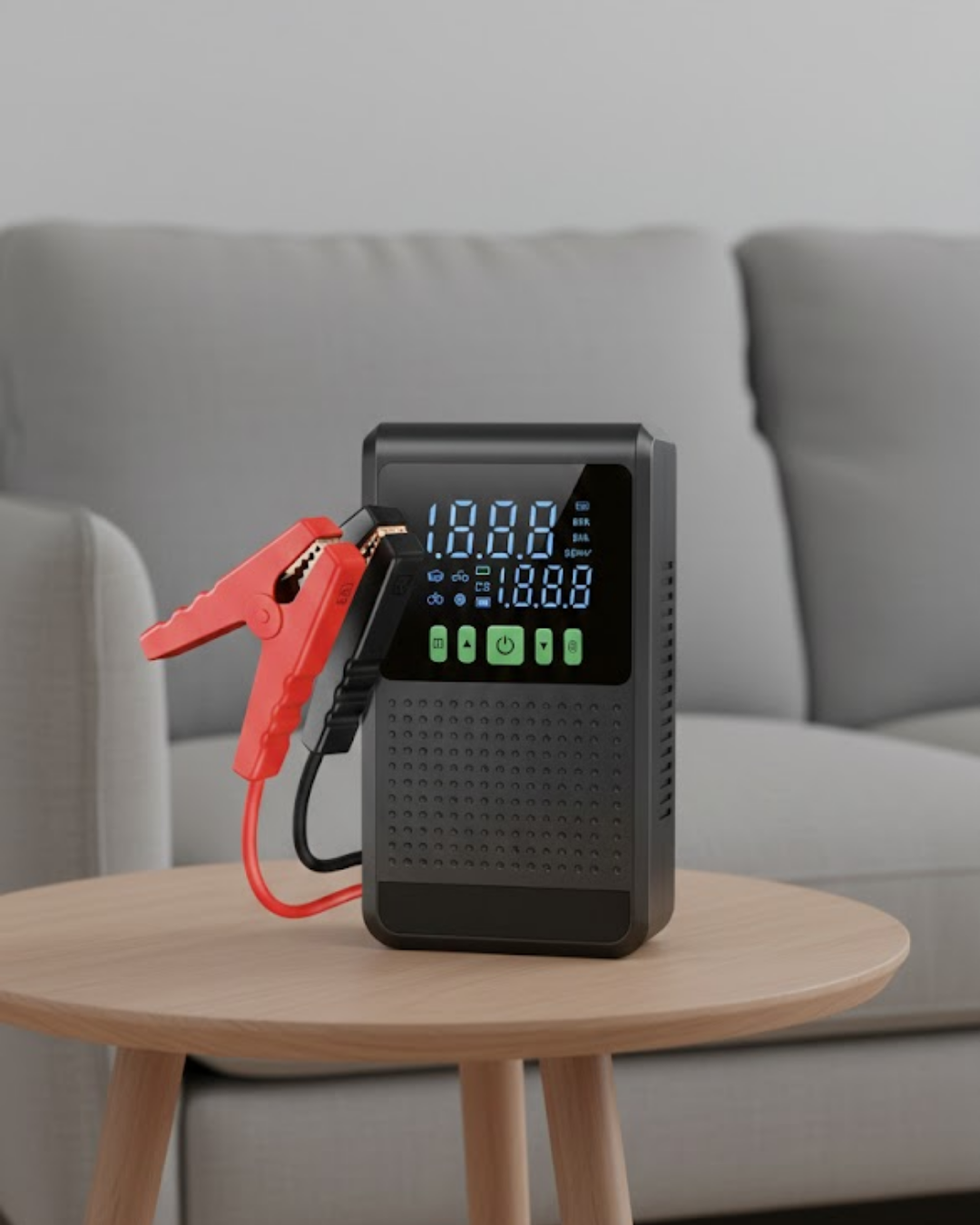 Araç İçin Akü Takviye Cihazı ve Kablosuz Hava Kompresörü - Lisinya