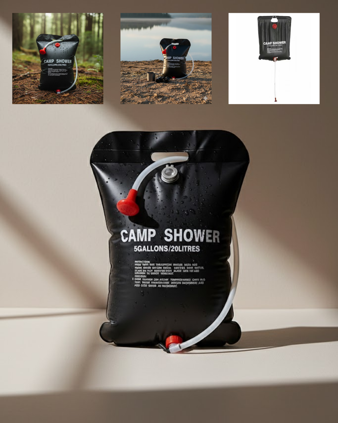 Güneş Enerjili Dış Mekan Duşu 20 Litre Dayanıklı PVC Kamp Duş Sistemi - Lisinya Güneş Enerjili Dış Mekan Duşu 20 Litre Dayanıklı PVC Kamp Duş Sistemi - Lisinya