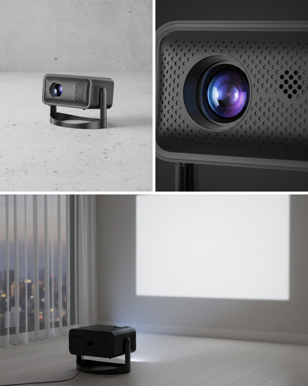 Smart Projector Android TV Dolby Sesli WiFi Bluetooth - Lisinya