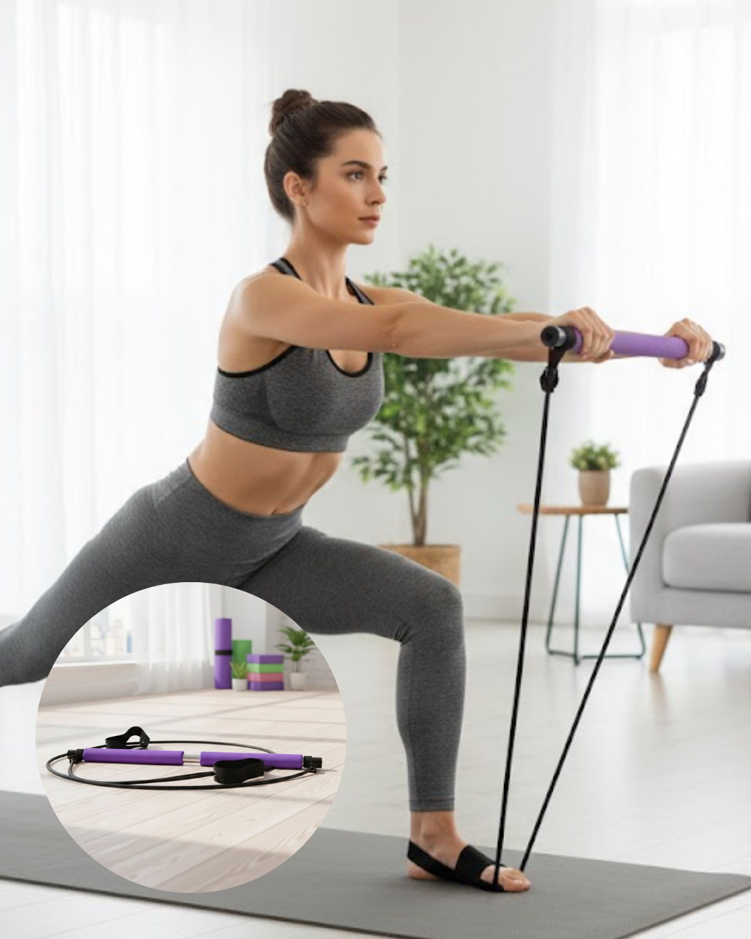 Çok Amaçlı Pilates Bar Yoga ve Fitness İçin Profesyonel Tasarım - Lisinya